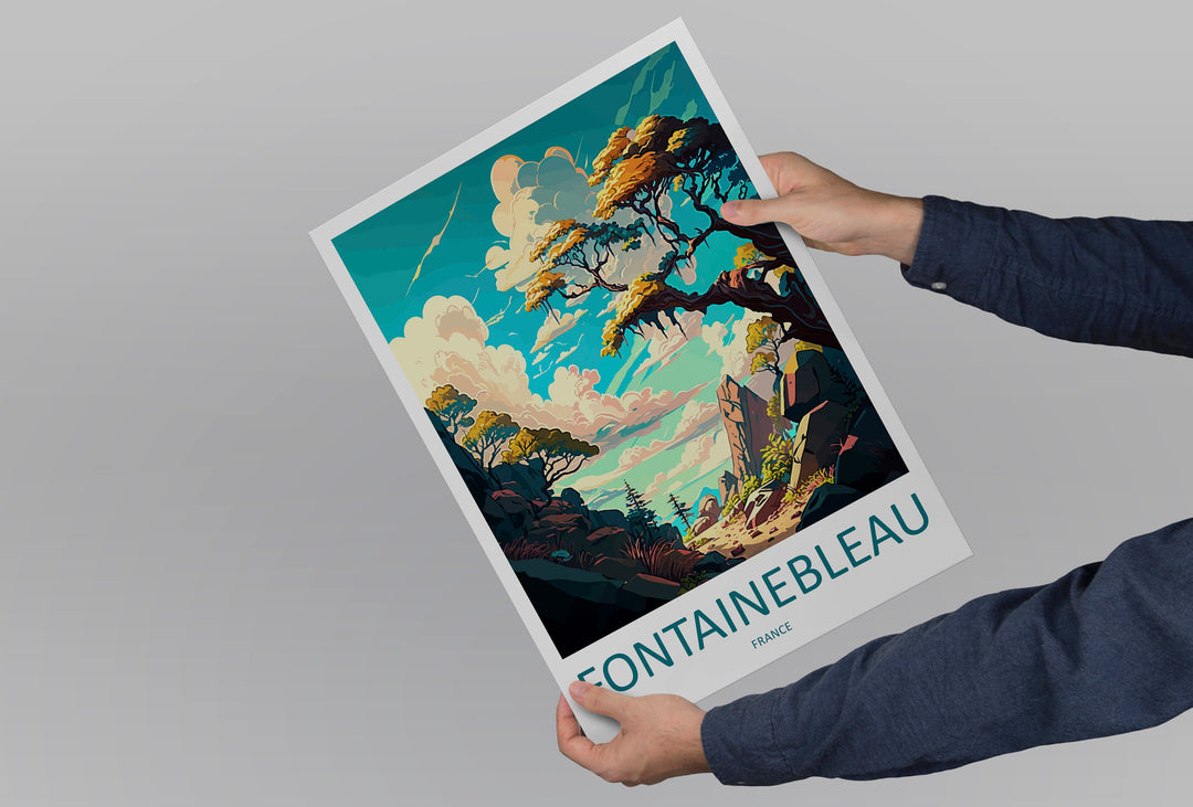 Fontainebleau Travel Print Wall Art Fontainebleau Wall Hanging Home Décor Fontainebleau Gift Art Lovers France Art Lover Gift Fontainebleau