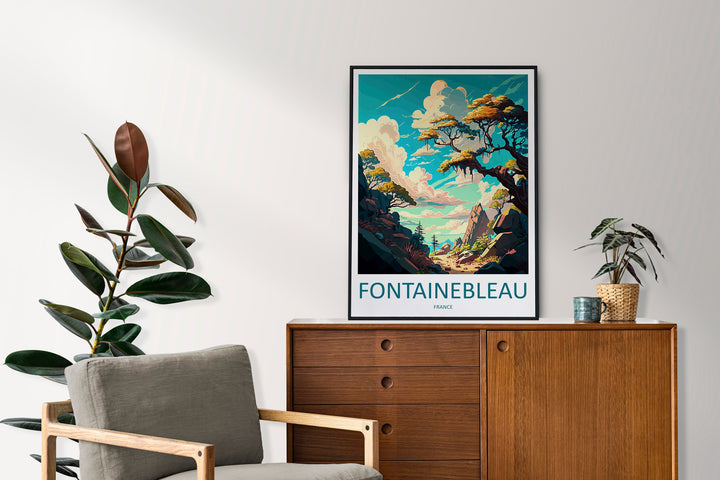 Fontainebleau Travel Print Wall Art Fontainebleau Wall Hanging Home Décor Fontainebleau Gift Art Lovers France Art Lover Gift Fontainebleau
