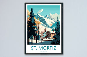 St. Mortiz Travel Print