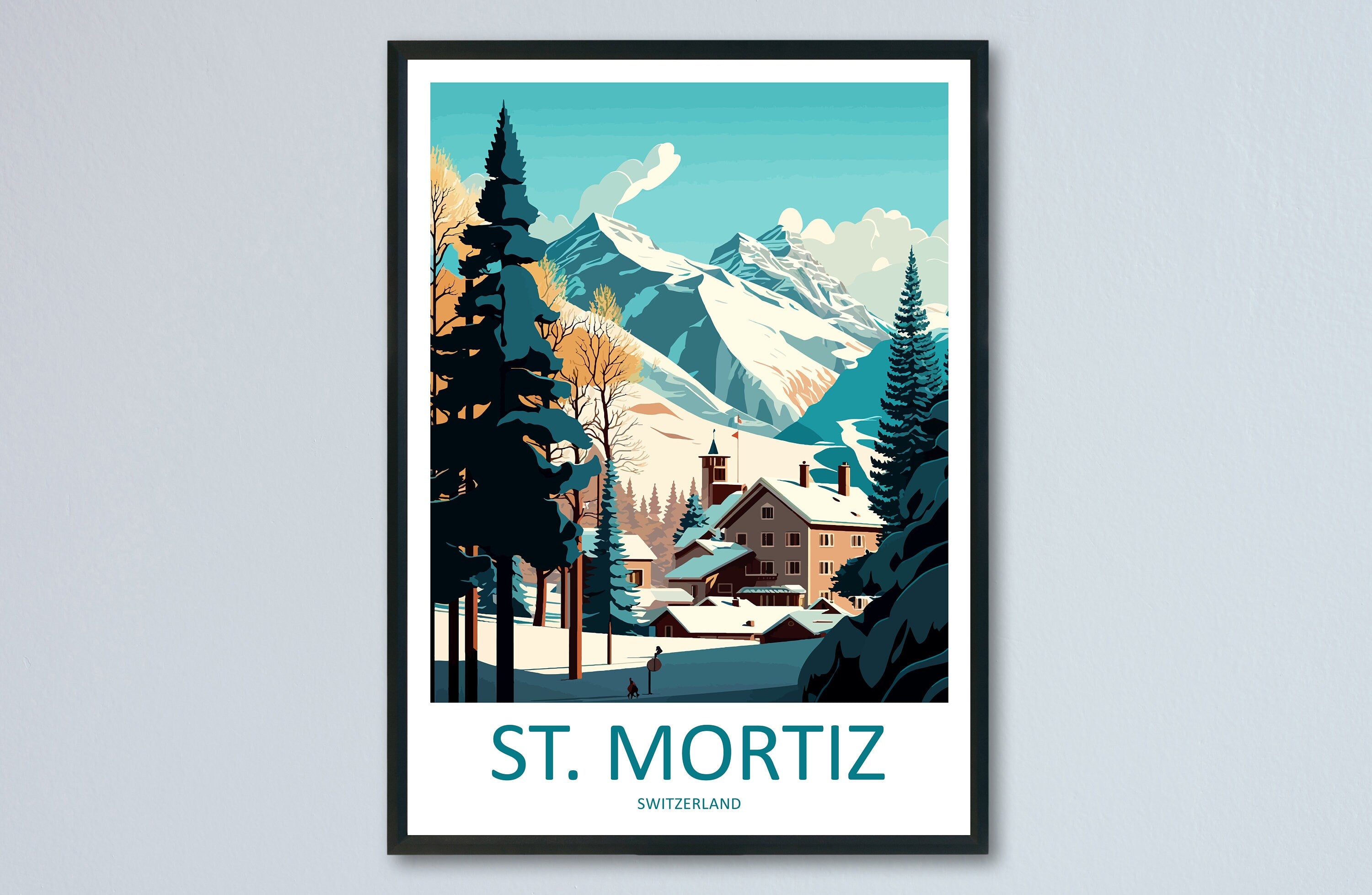 St. Mortiz Travel Print