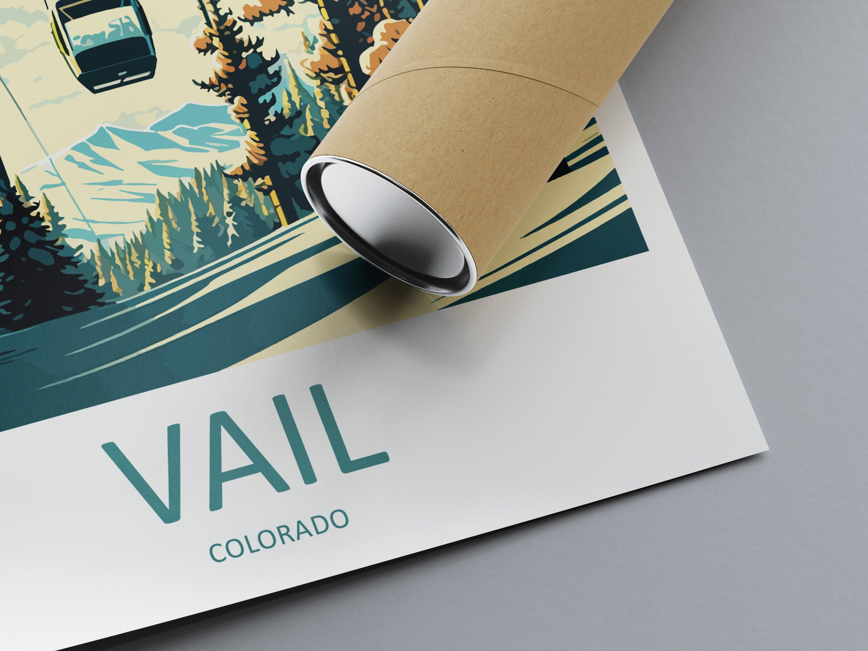 Vail Ski Resort Travel Print