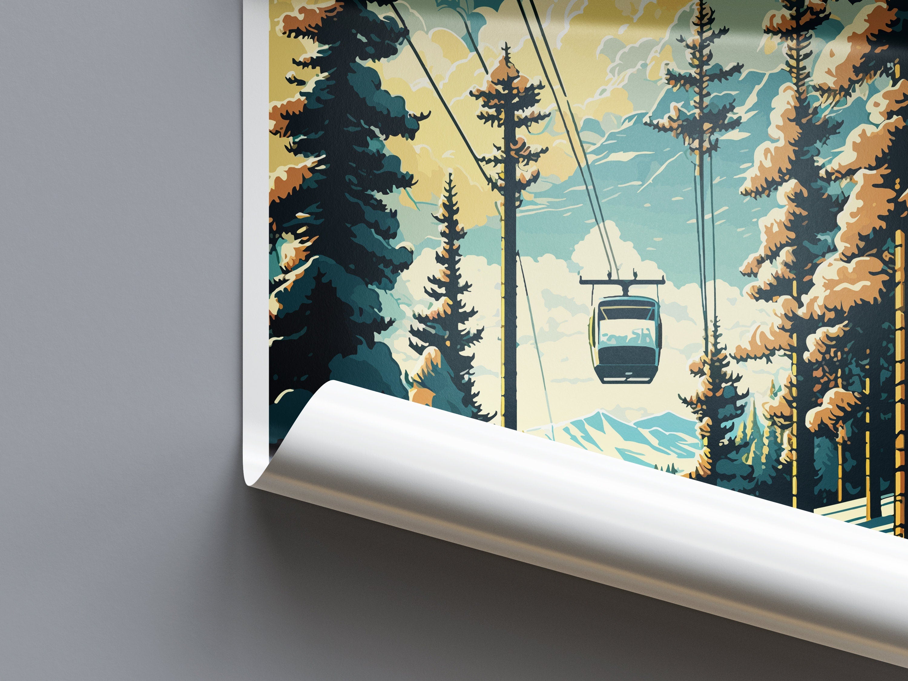 Vail Ski Resort Travel Print