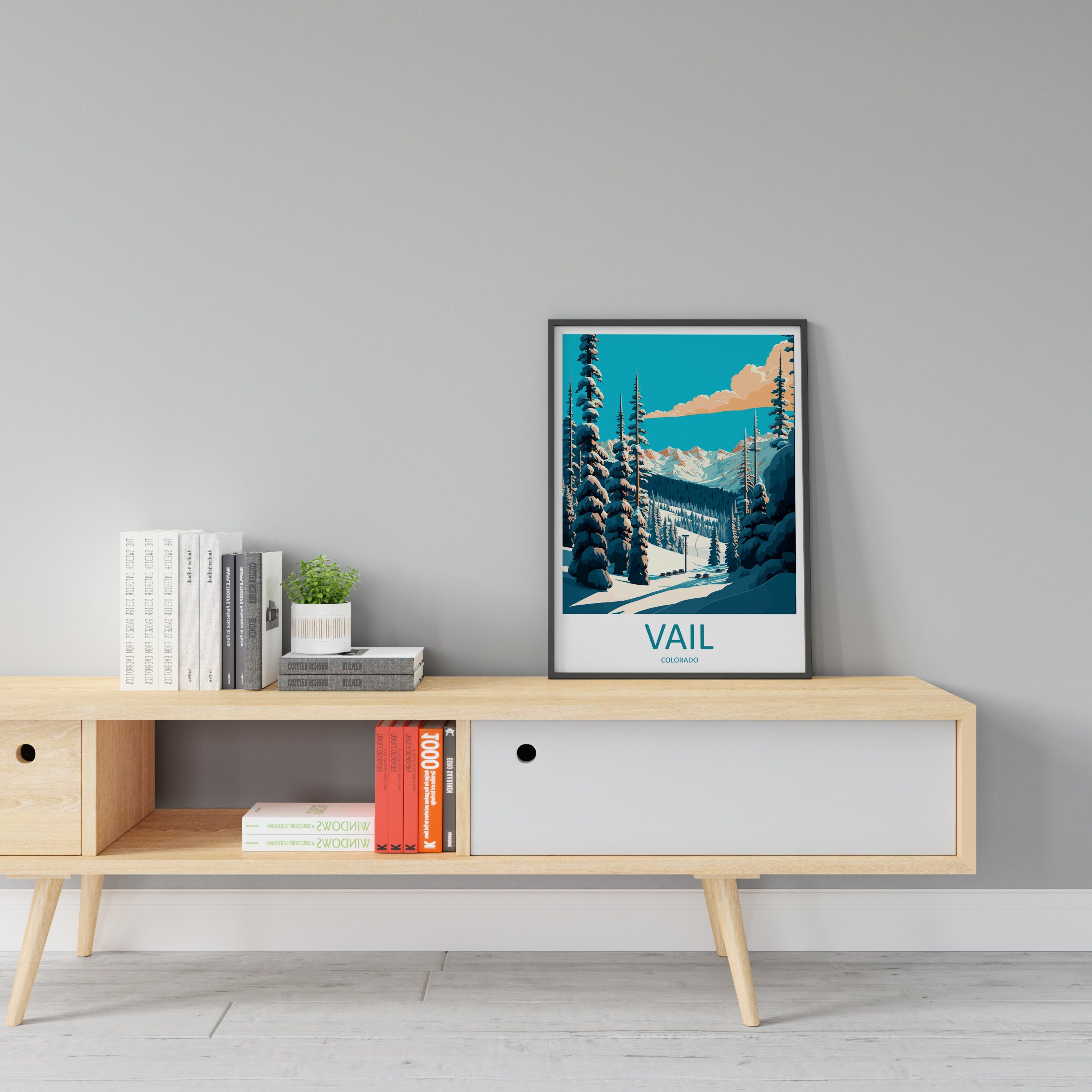 Vail Ski Resort Travel Print