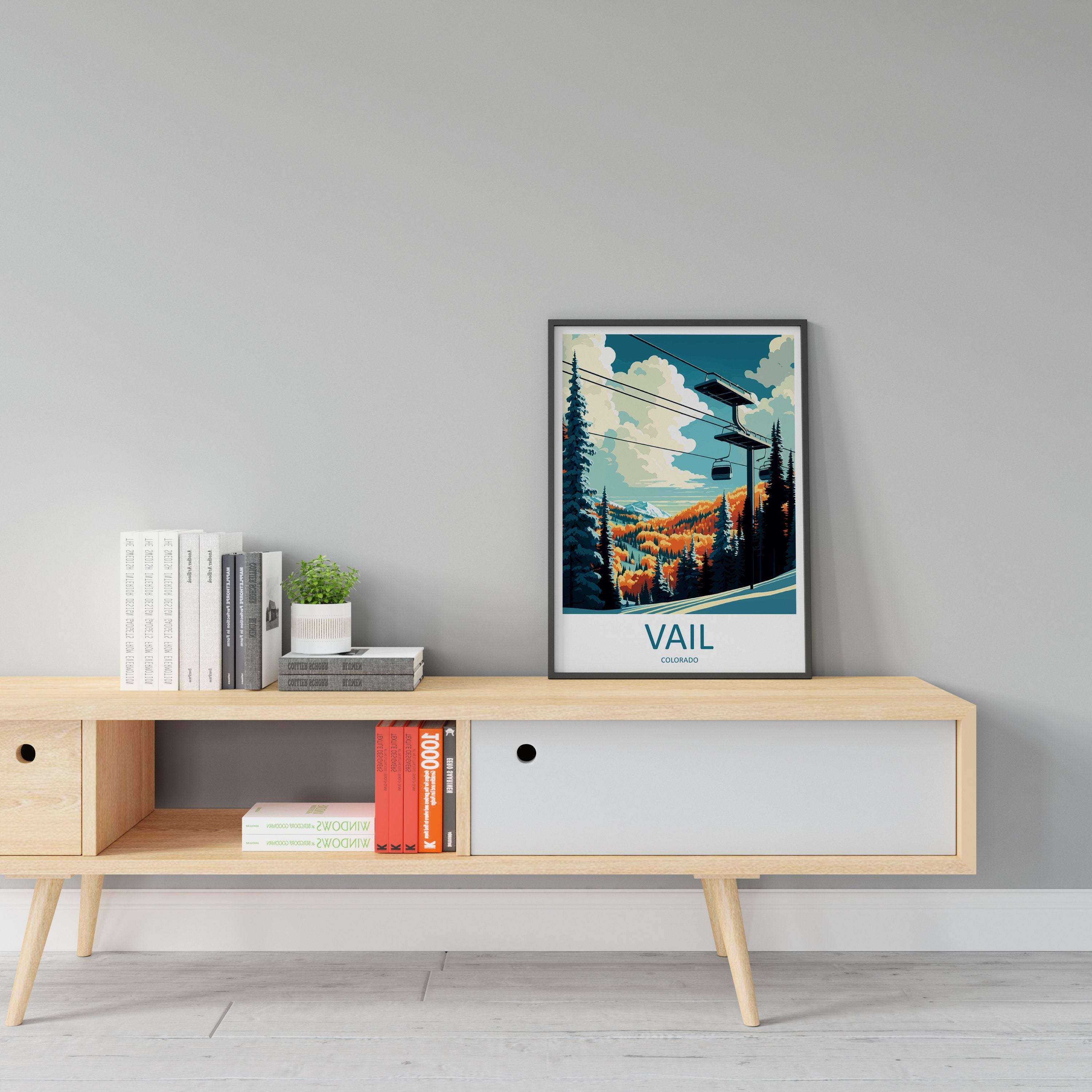 Vail Ski Resort Travel Print