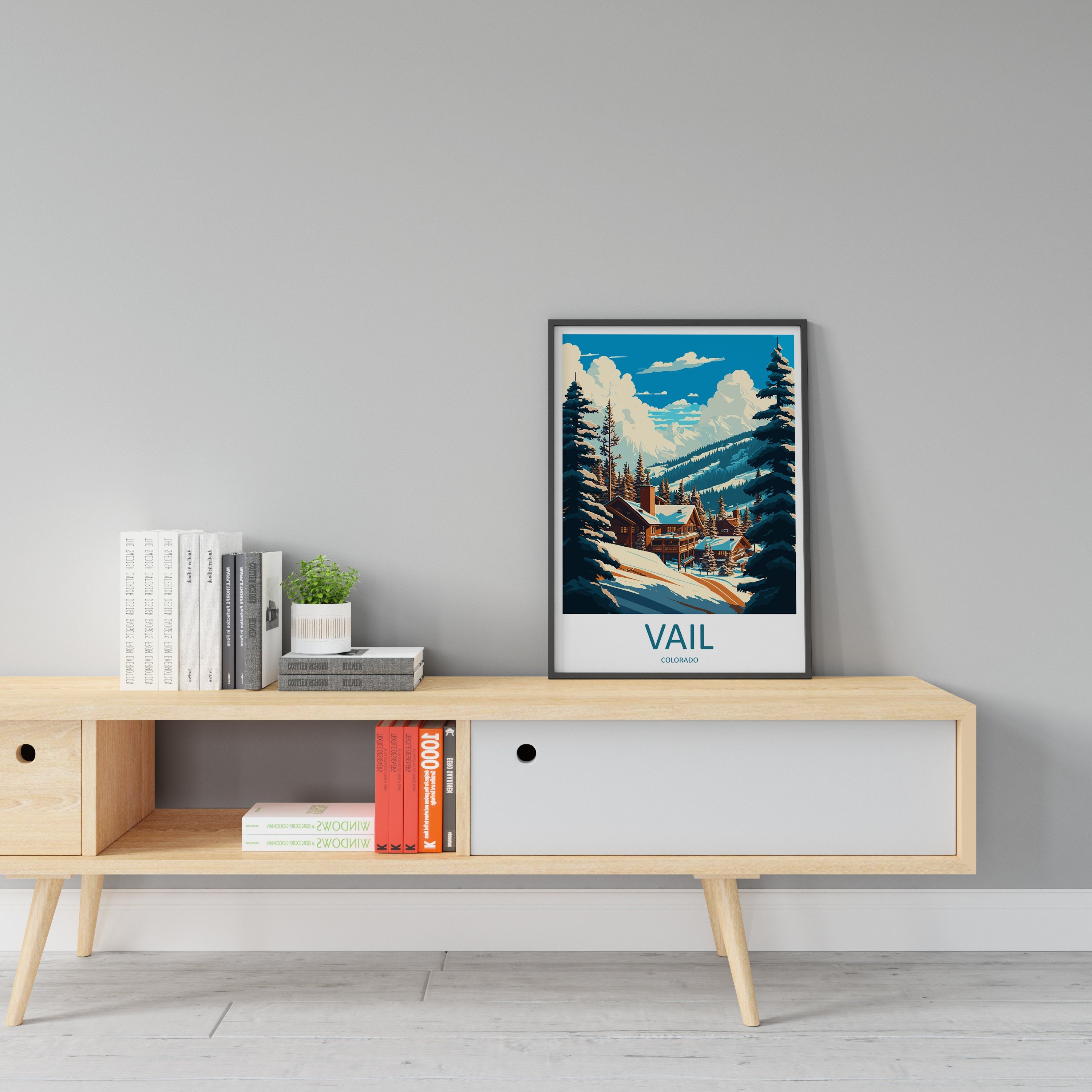 Vail Ski Resort Travel Print