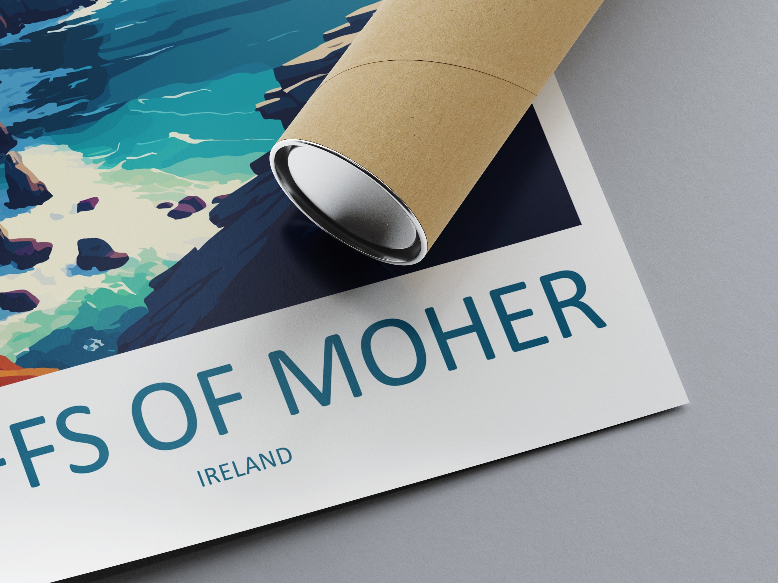 Cliffs of Moher Print Cliffs of Moher Home Décor Landscape Art Print Cliffs of Moher