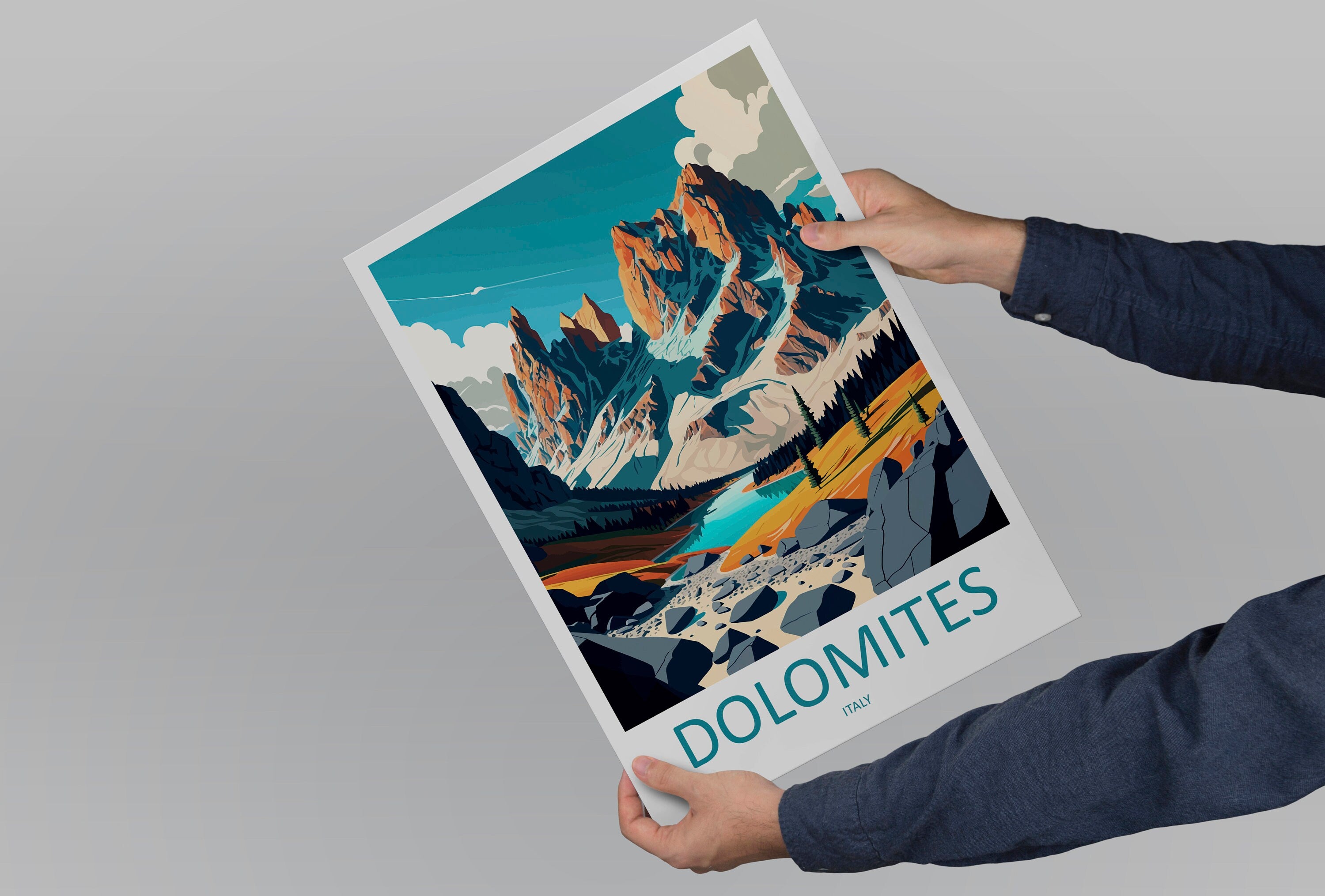 Dolomites Travel Print