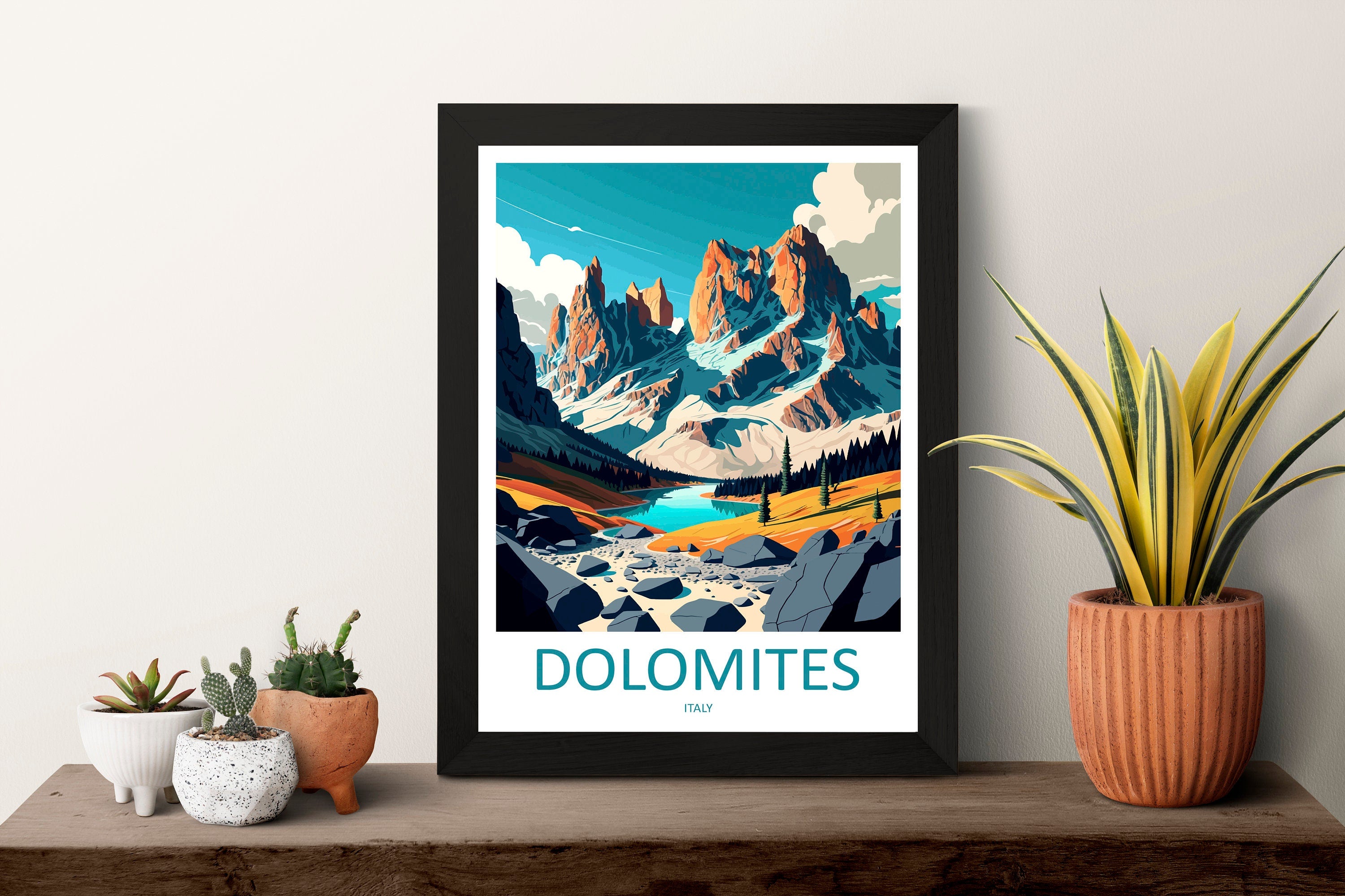 Dolomites Travel Print