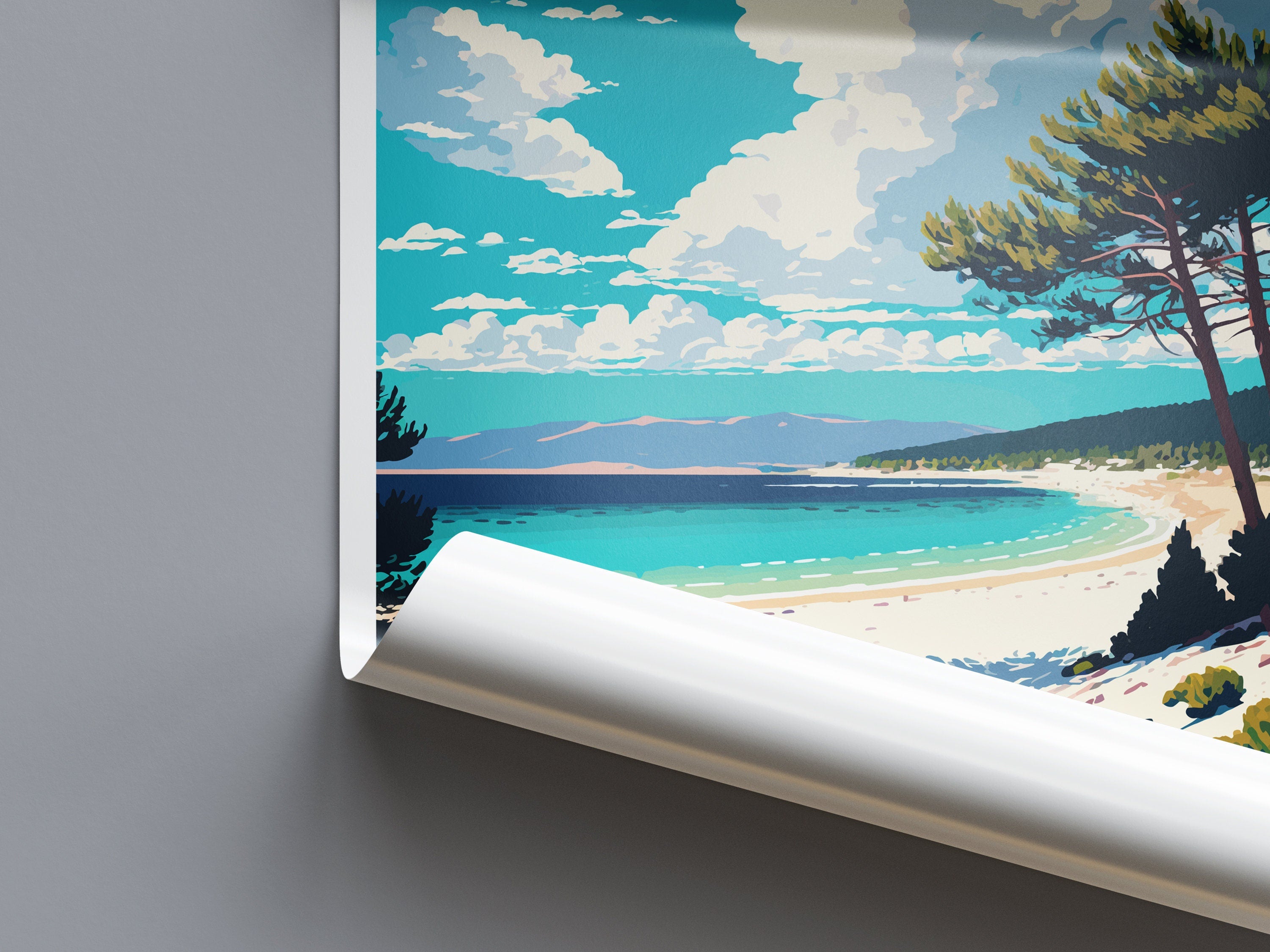 Zlatni Rat Beach Travel Print