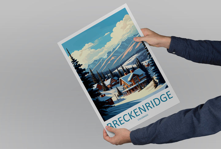 Breckenridge Travel Print Wall Art Breckenridge Wall Hanging Home Décor Breckenridge Gift Art Lovers Ski Art Lover Gift Breckenridge Print