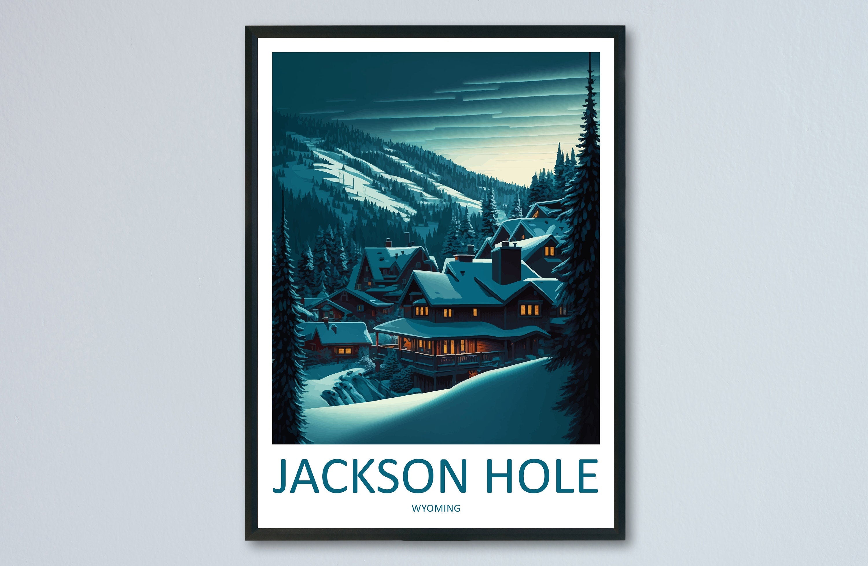 Jackson Hole Travel Print