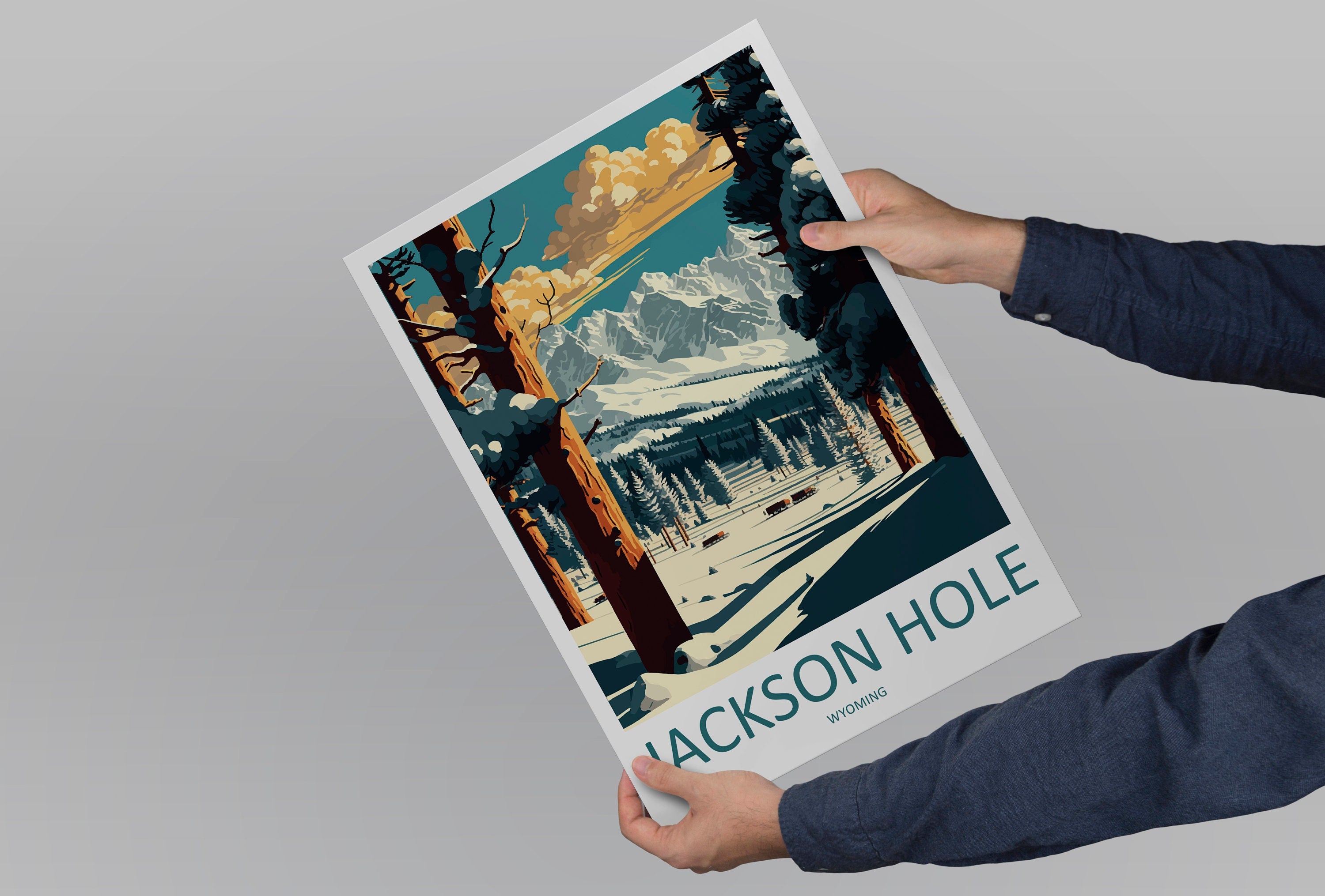 Jackson Hole Travel Print