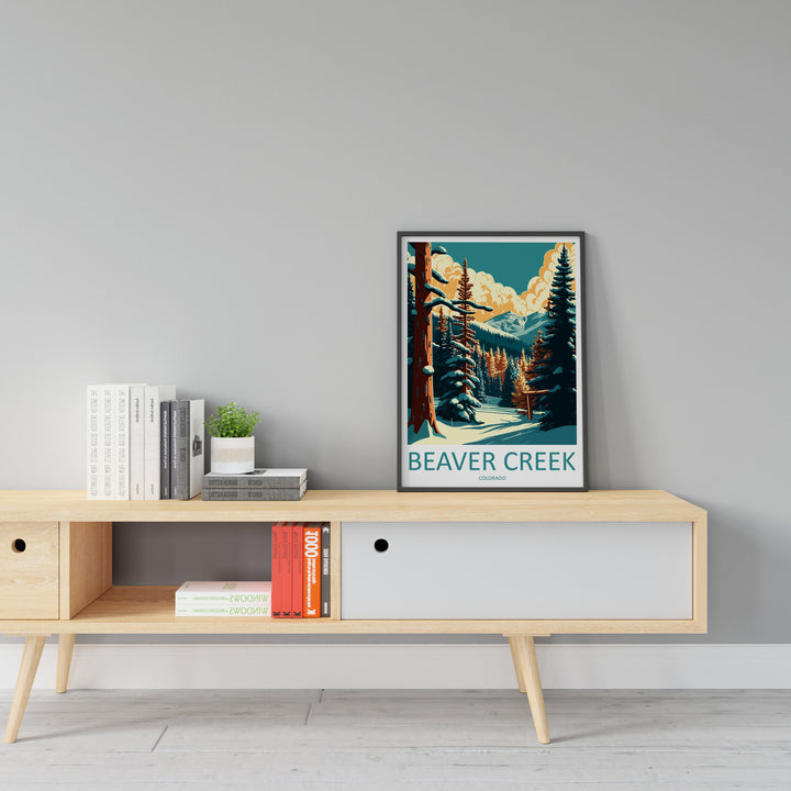 Beaver Creek Travel Print Wall Art Beaver Creek Wall Hanging Home Décor Beaver Creek Gift Art Lovers Ski Art Lover Gift Beaver Creek Print