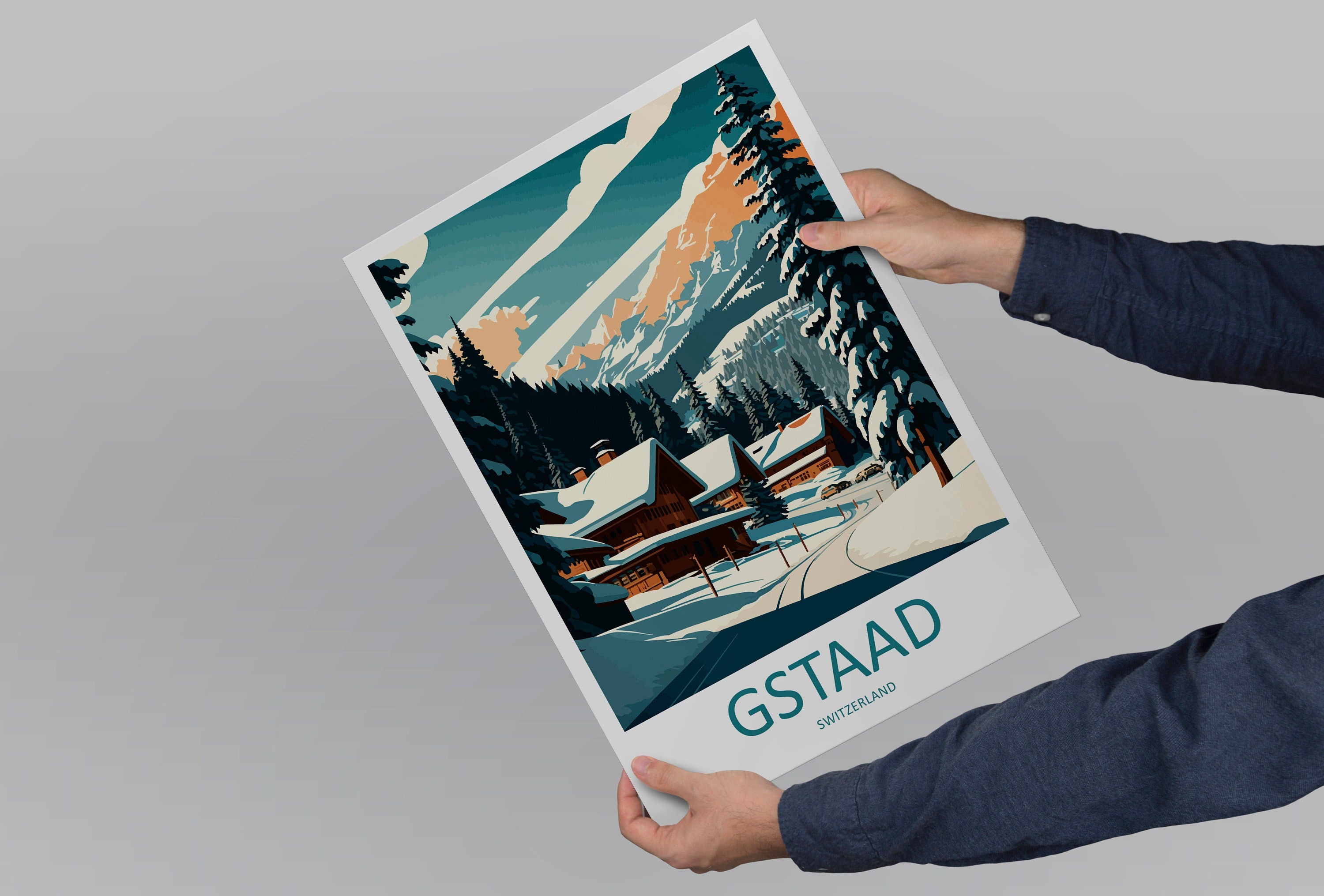 Gstaad Travel Print