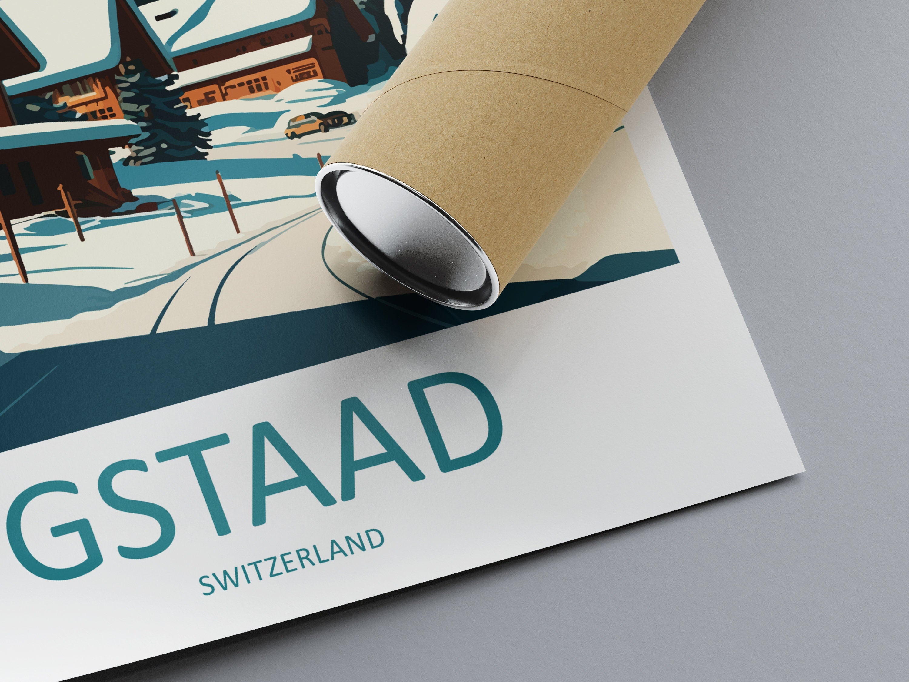 Gstaad Travel Print