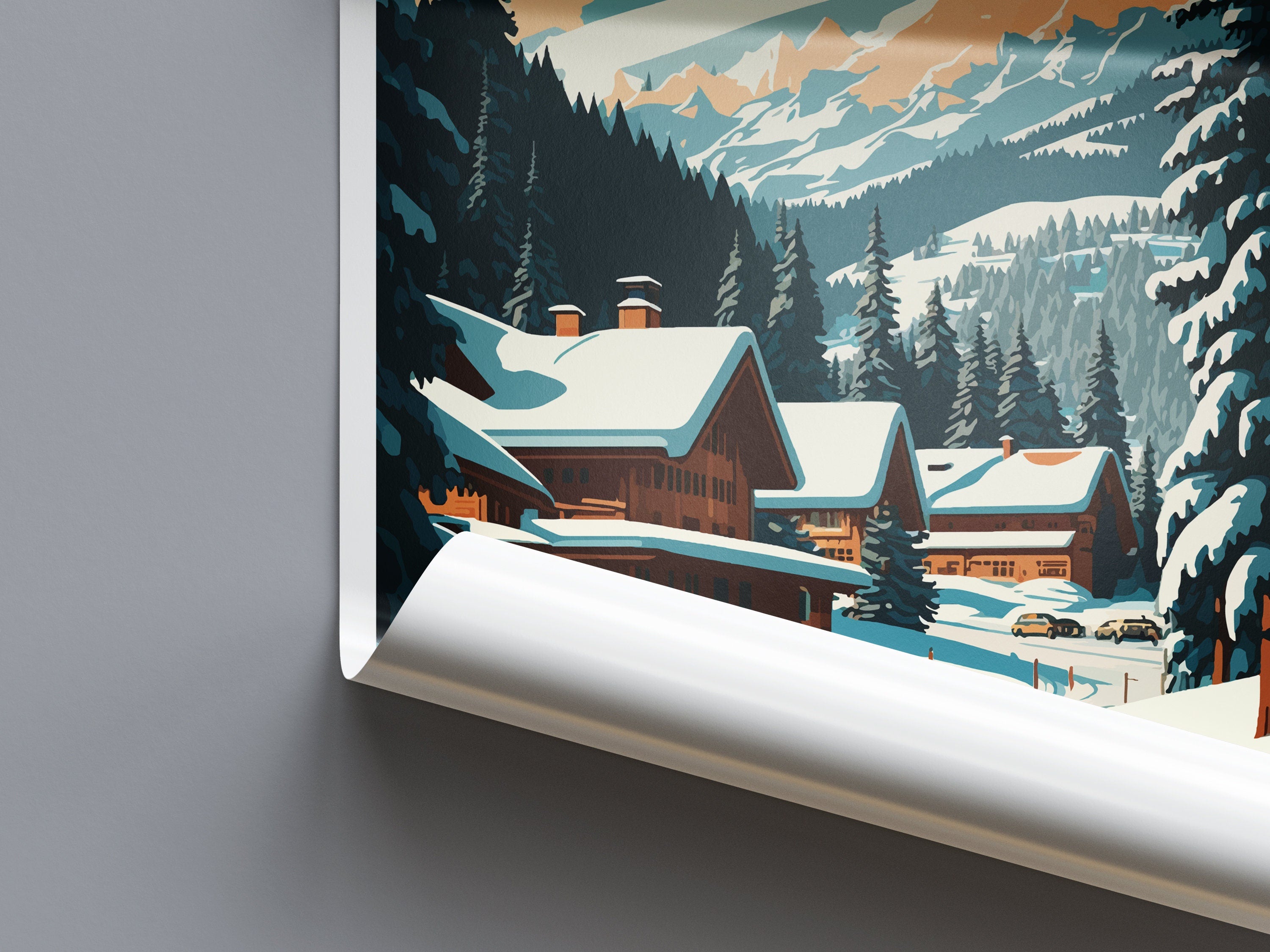 Gstaad Travel Print