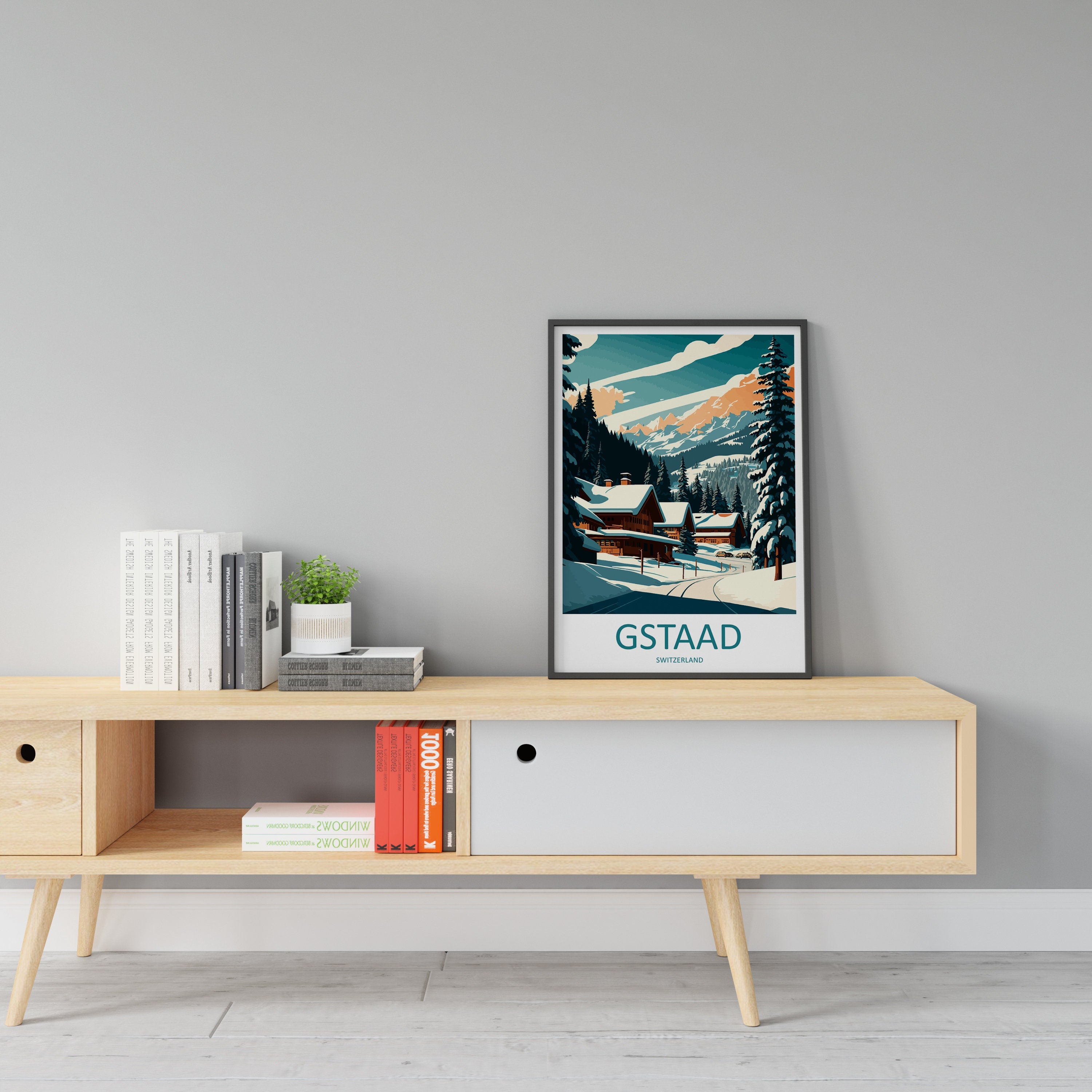 Gstaad Travel Print