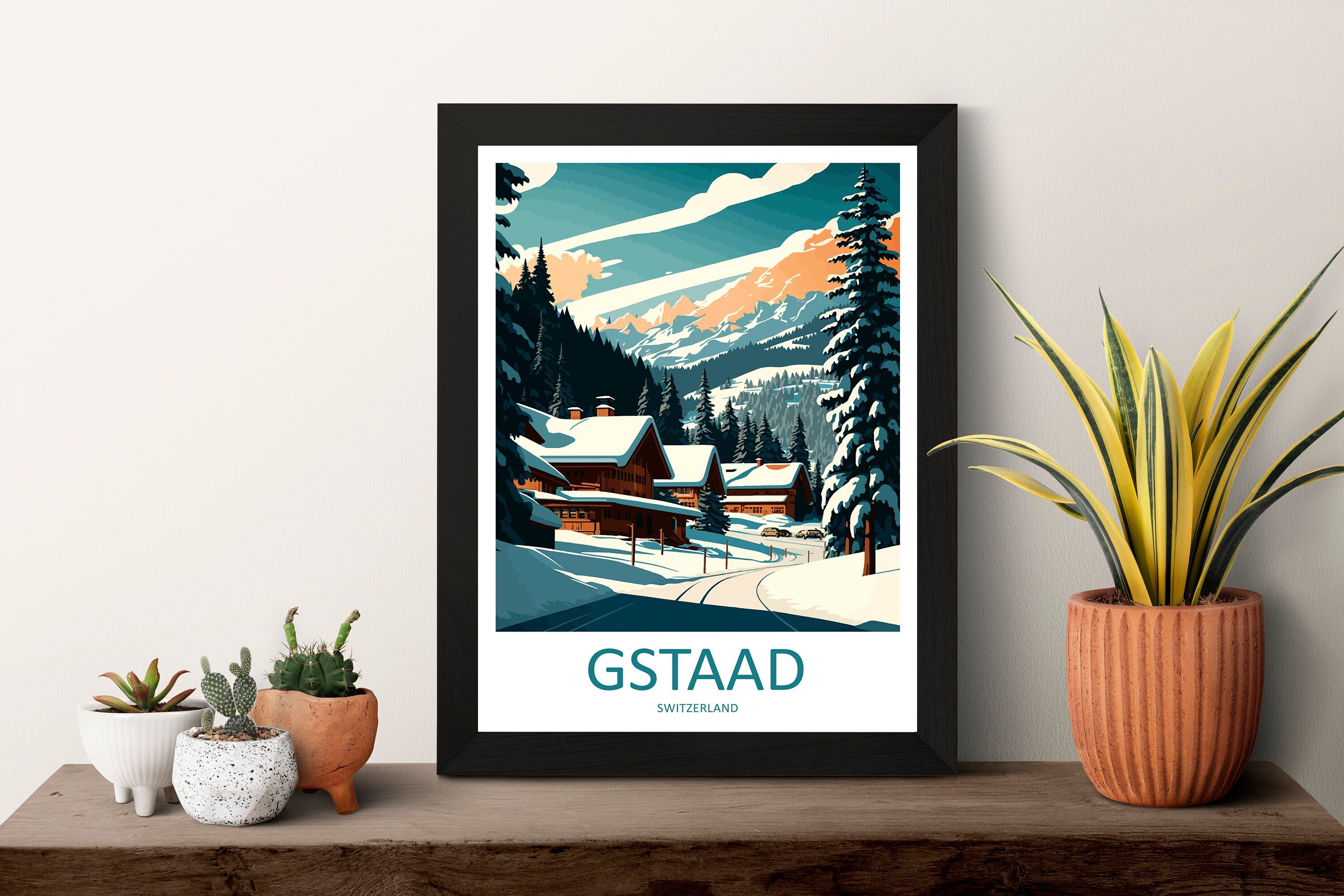 Gstaad Travel Print