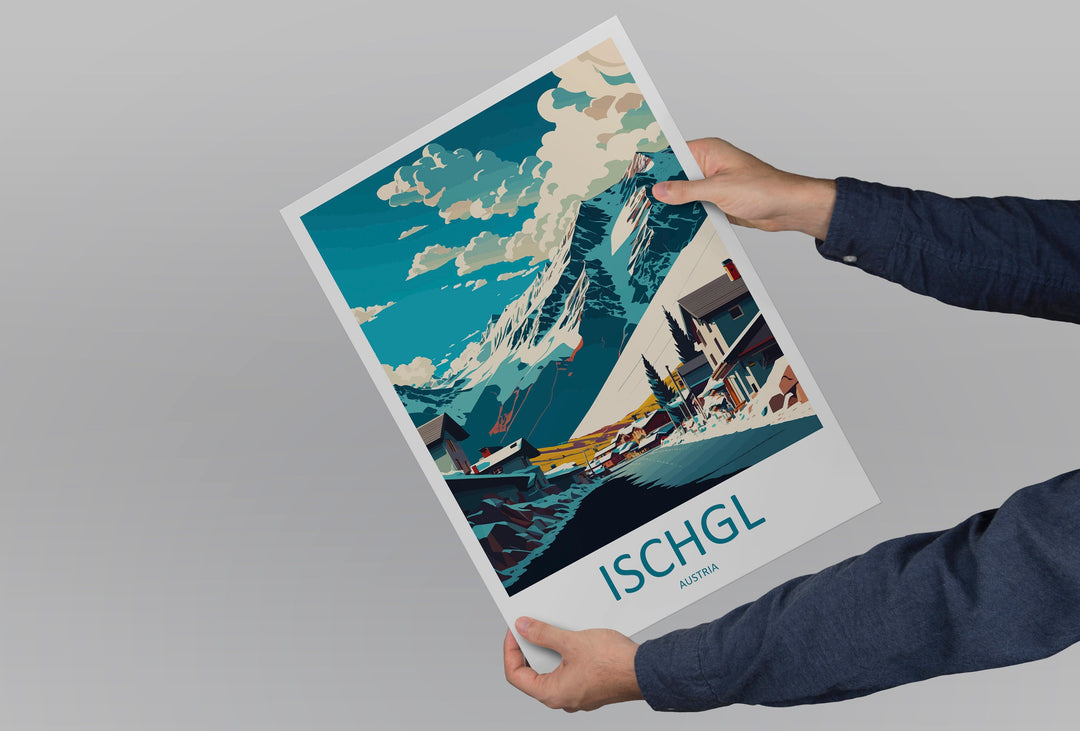 Ischgl Travel Print Wall Art Ischgl Wall Hanging Home Décor Ischgl Gift Art Lovers Austria Art Lover Gift Ischgl Travel Poster