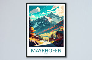 Mayrhofen Travel Print