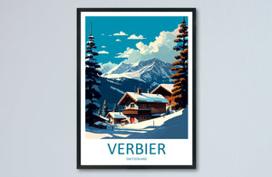 Verbier Travel Print