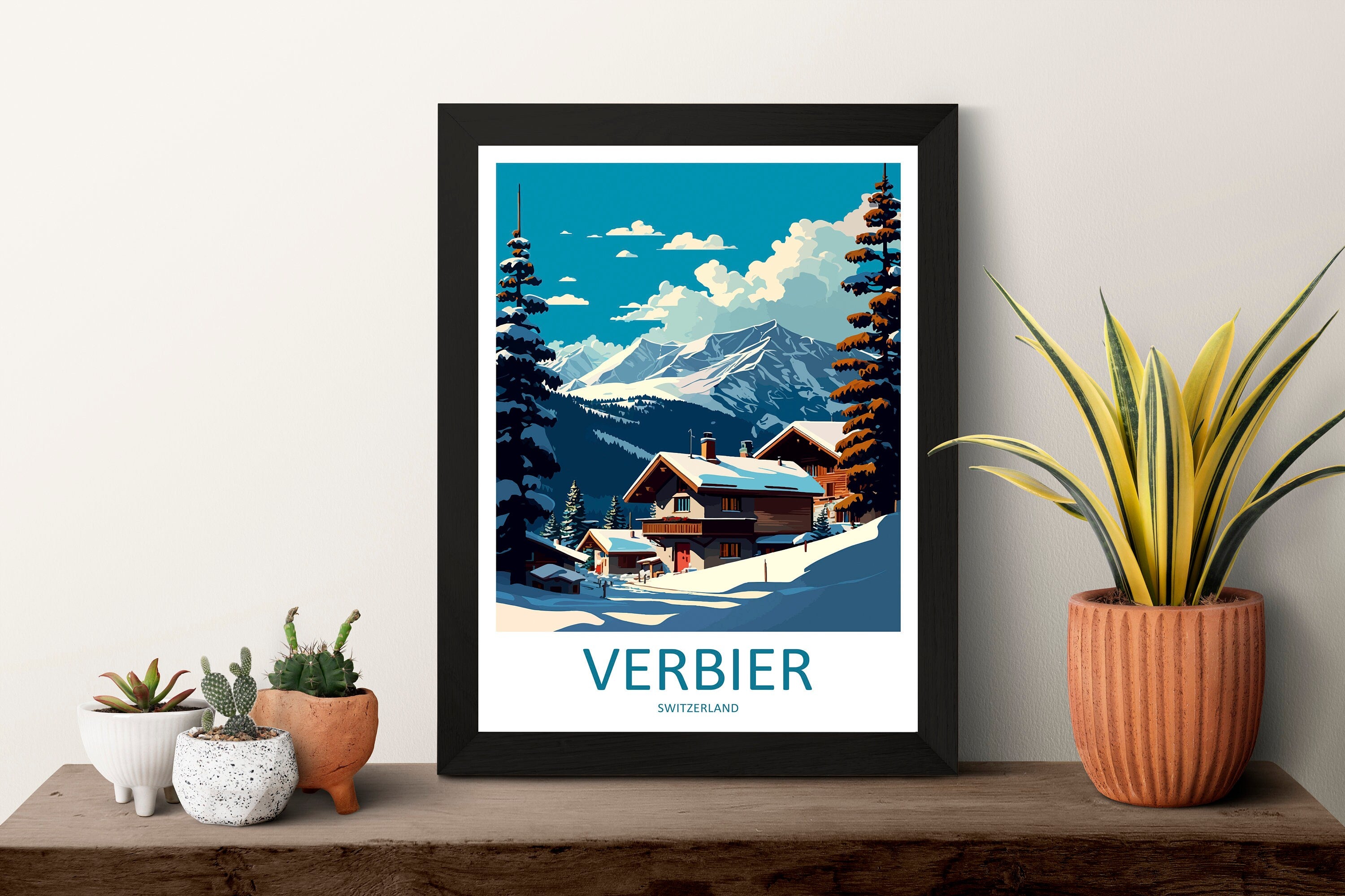 Verbier Travel Print