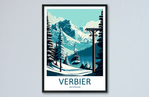 Verbier Travel Print