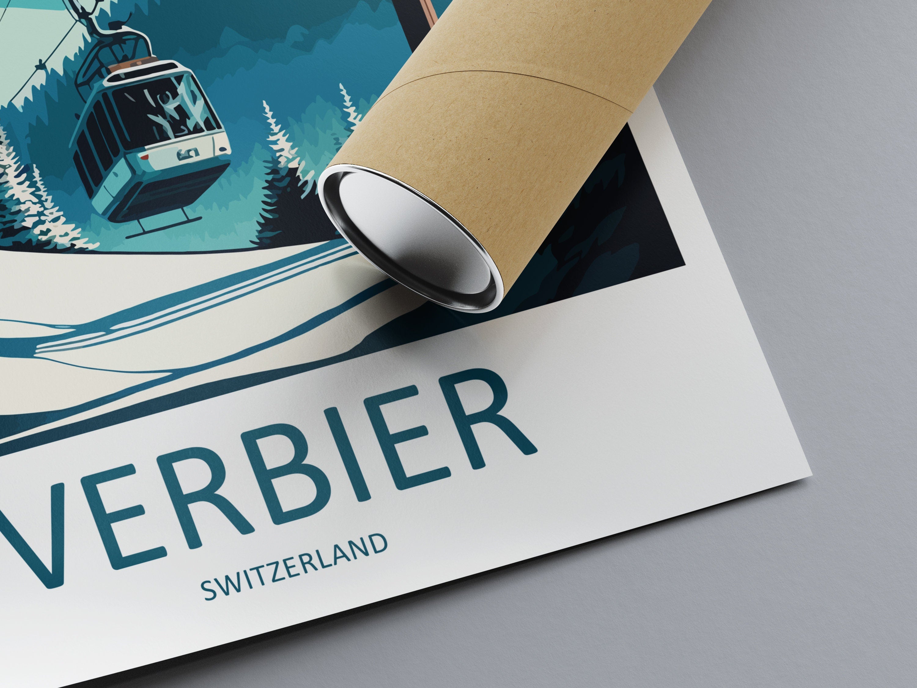 Verbier Travel Print