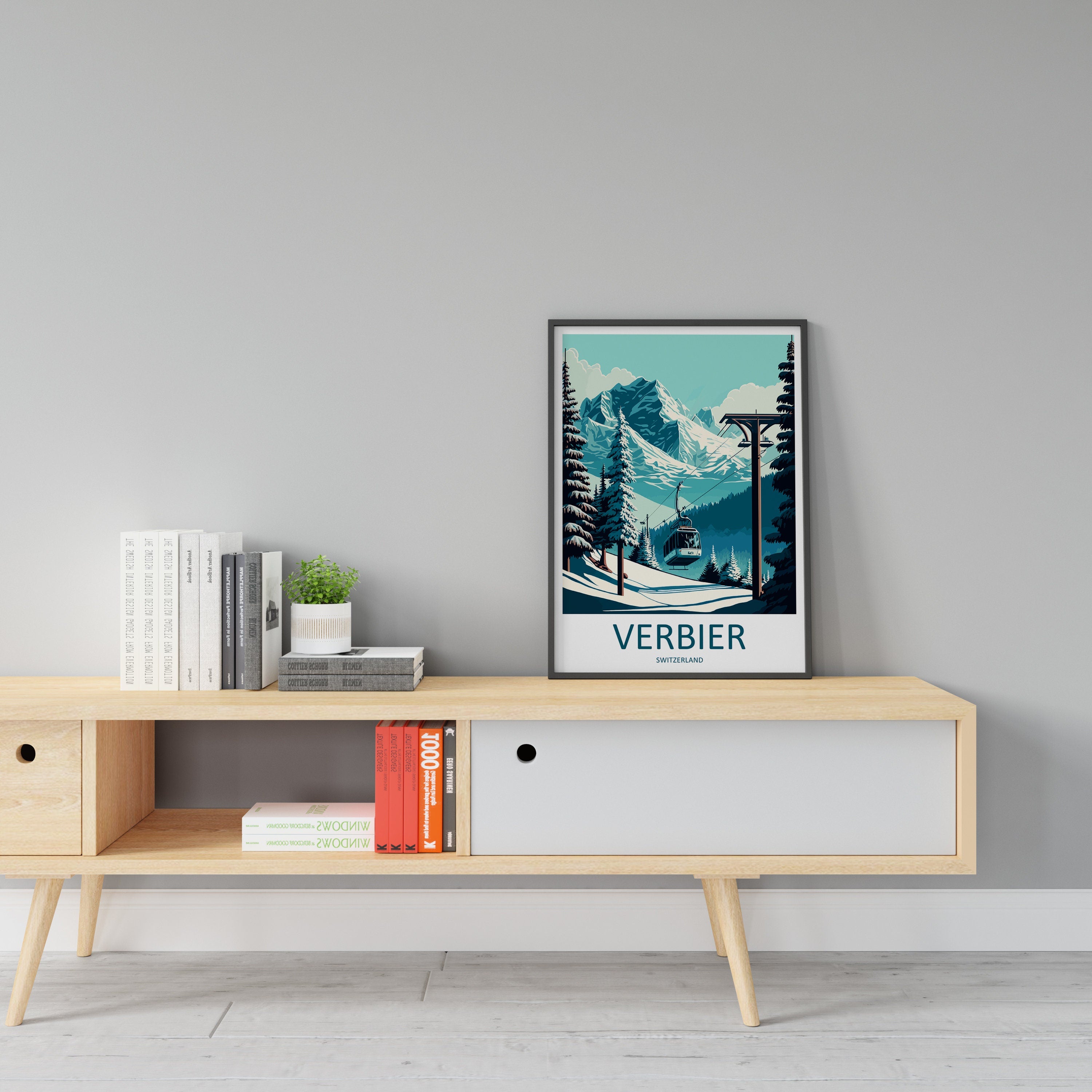 Verbier Travel Print