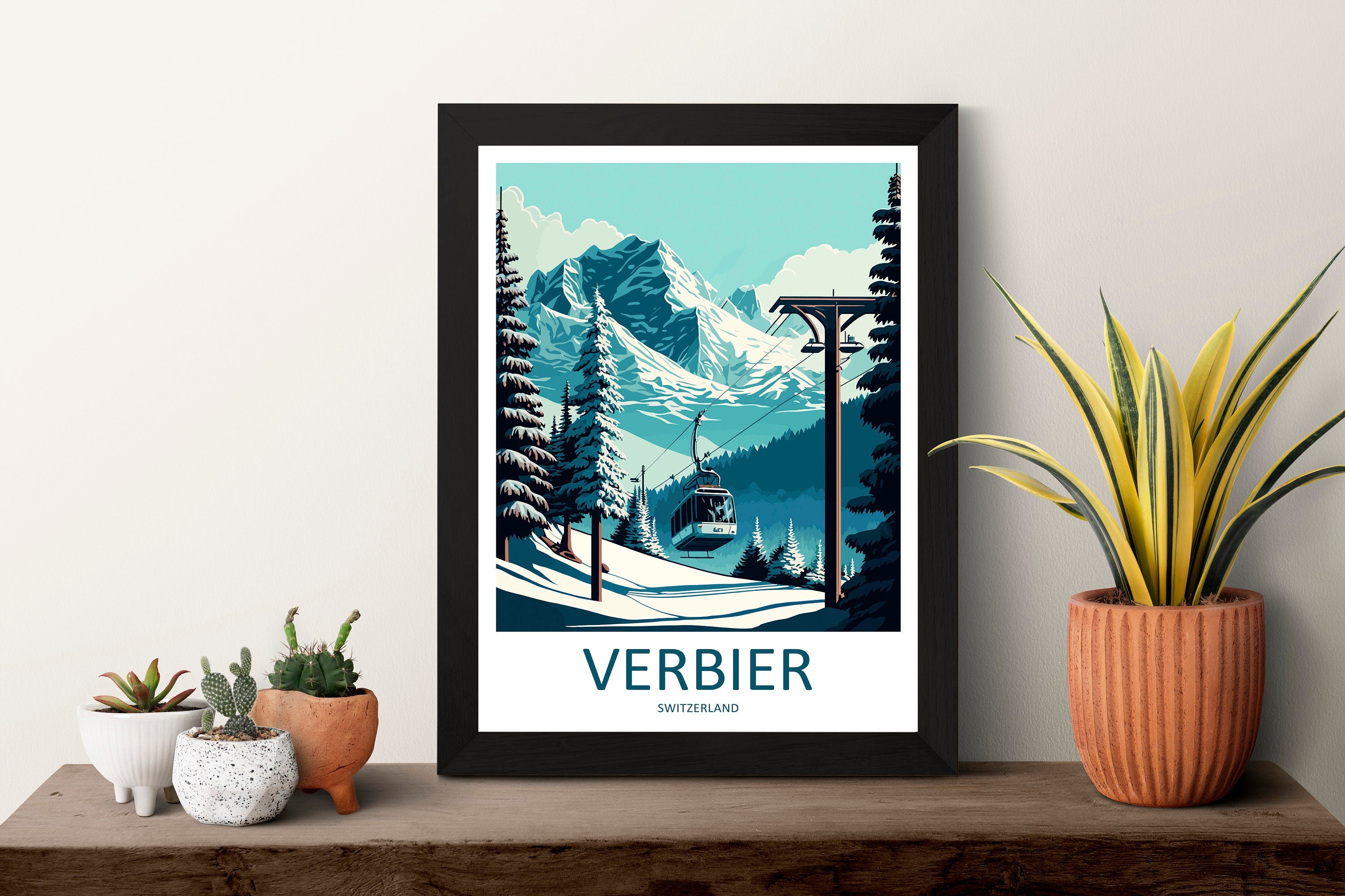 Verbier Travel Print