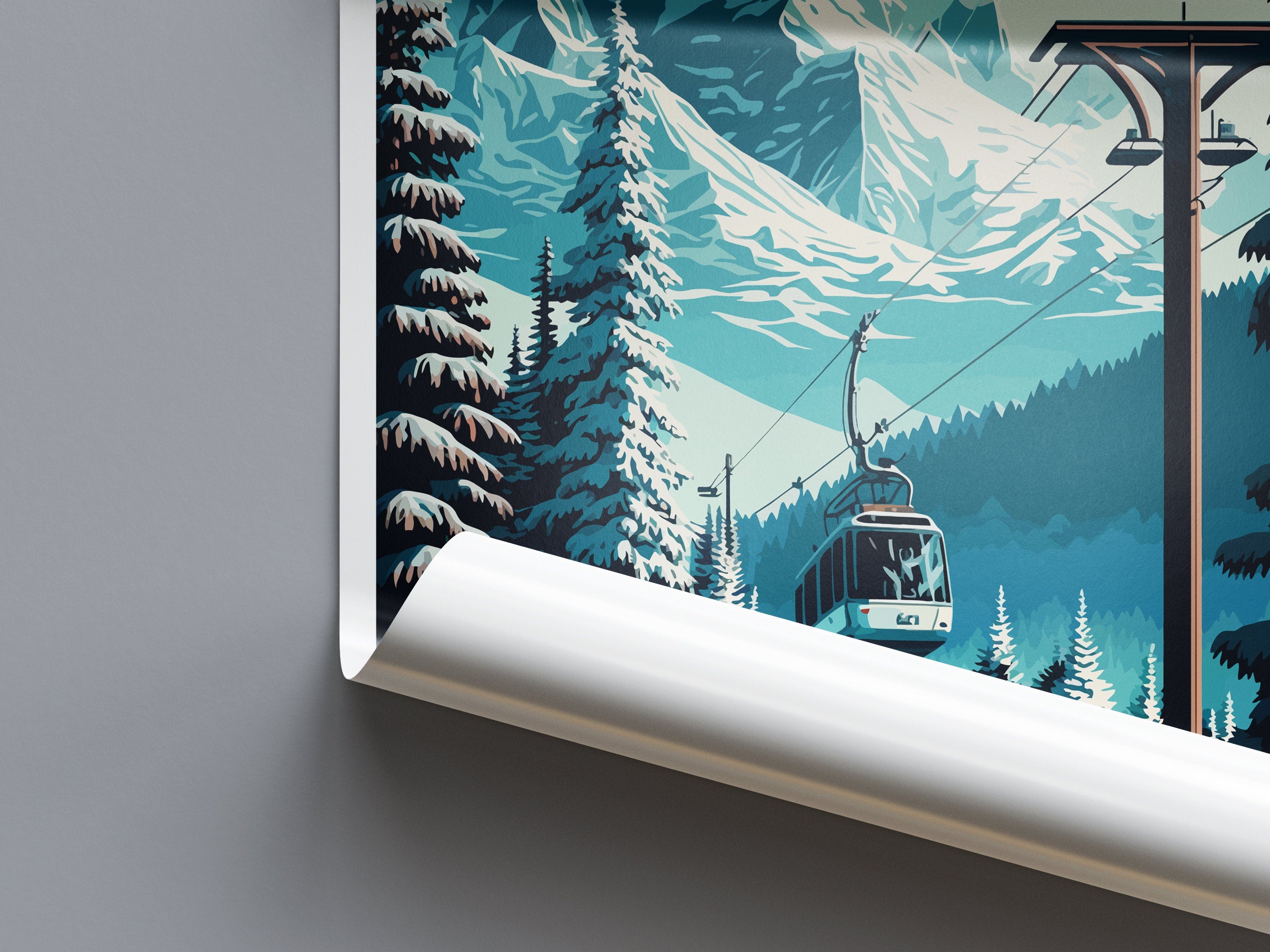 Verbier Travel Print