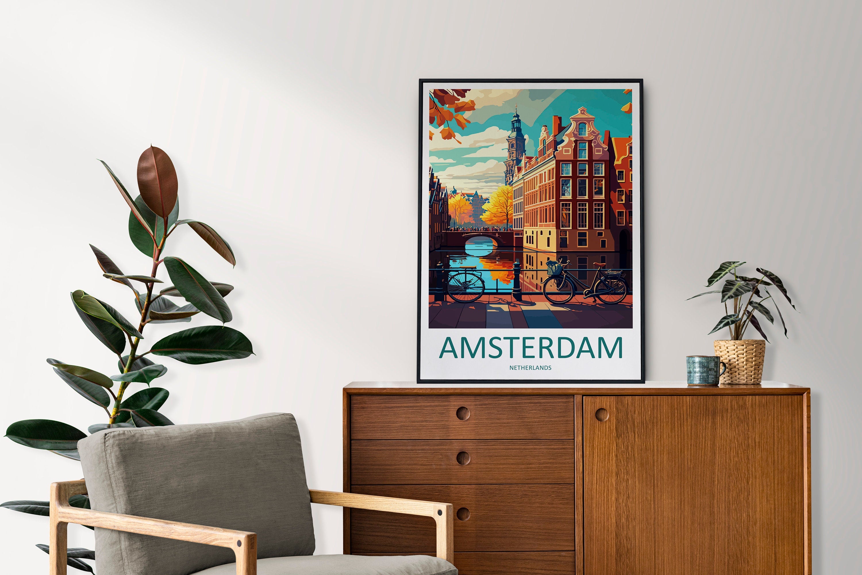 Amsterdam Travel Print