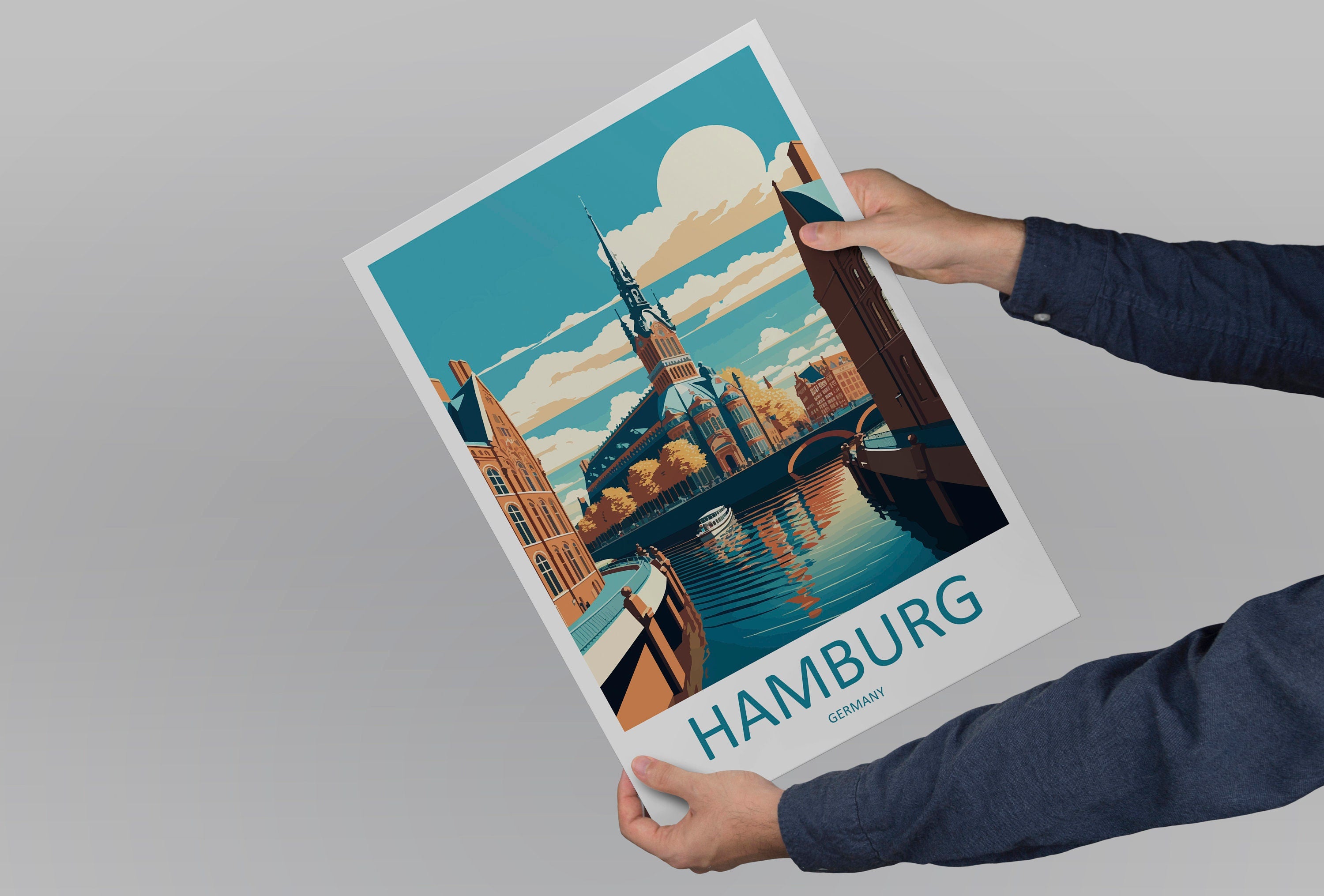 Hamburg Travel Print