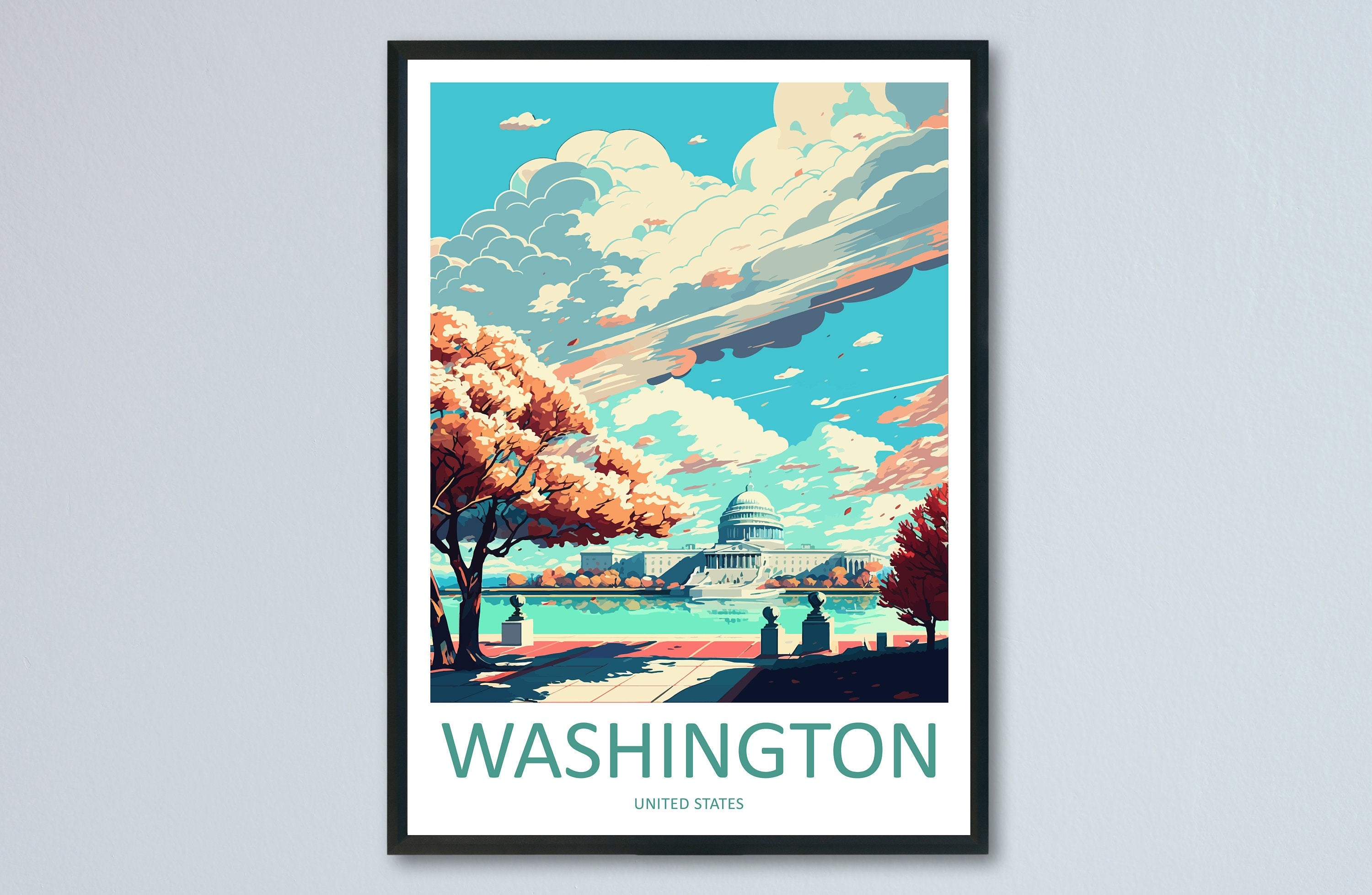 Washington DC Travel Print