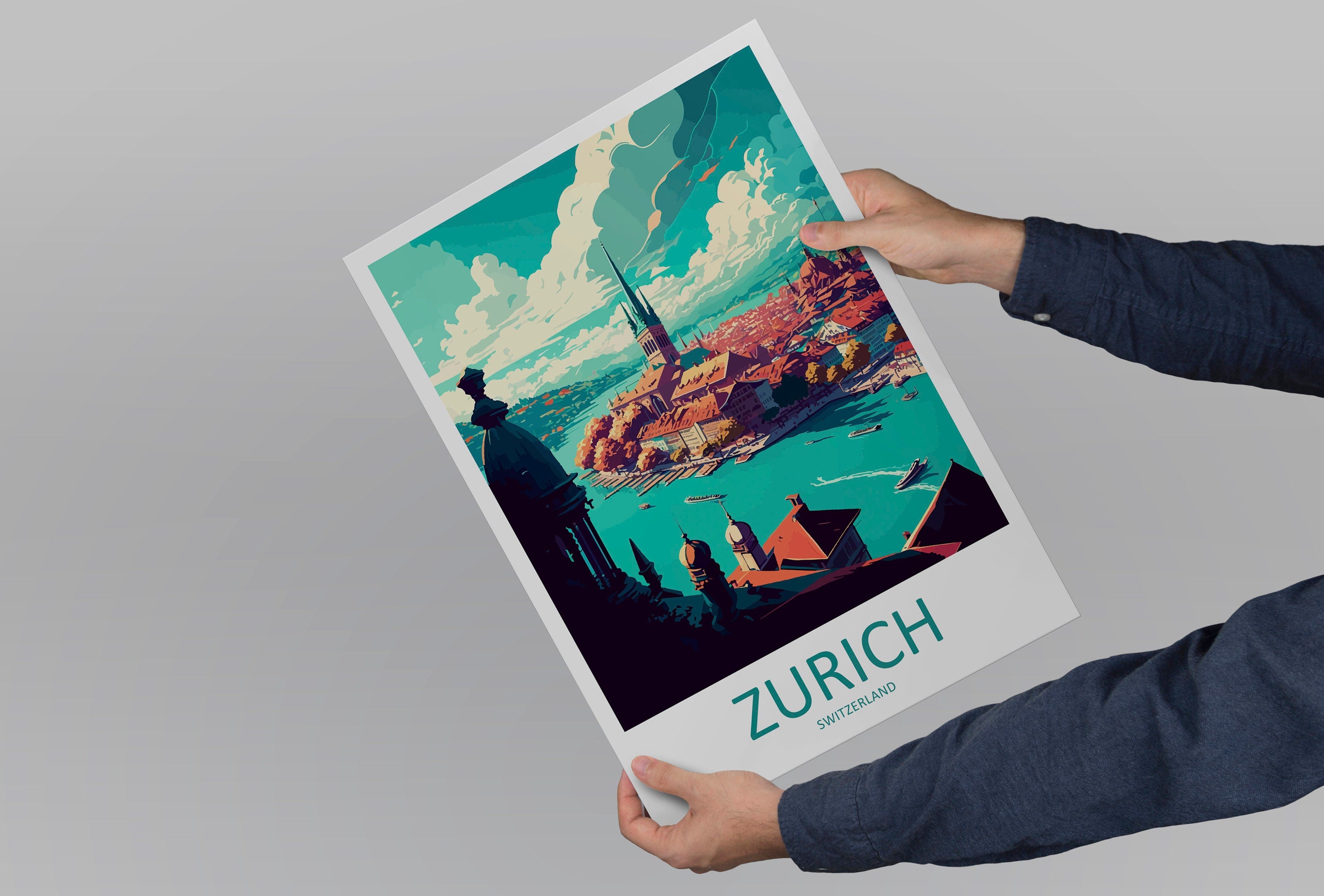 Zurich Travel Print