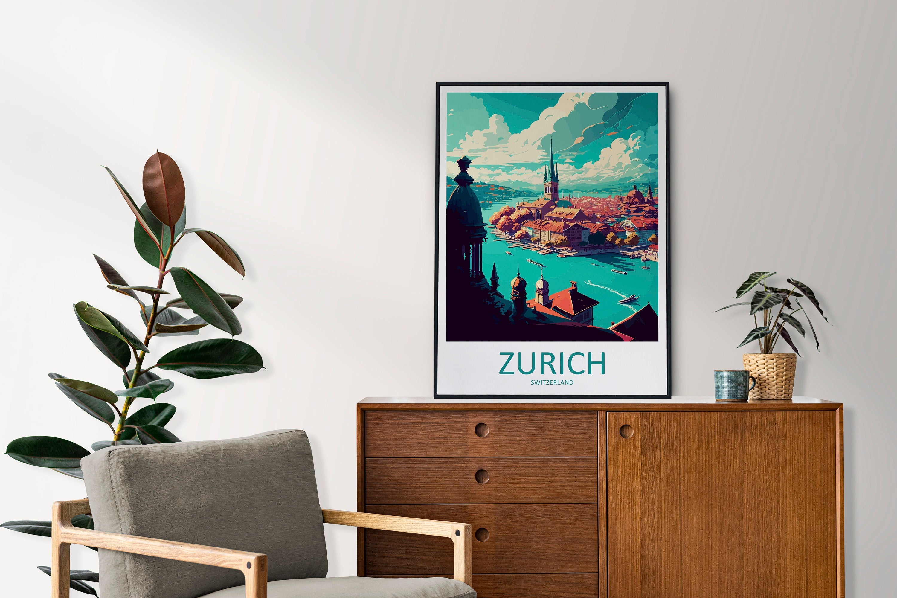 Zurich Travel Print