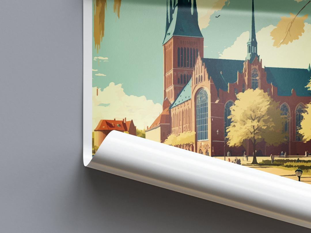 Lubeck Travel Print Wall Art Lubeck Wall Hanging Home Décor Lubeck Gift Art Lovers Germany Art Lover Gift Lubeck Art Lubeck Travel Gift