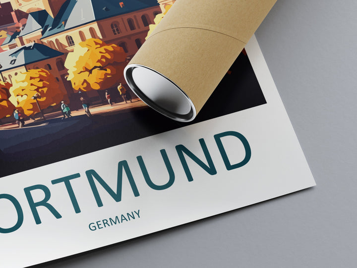 Dortmund Travel Print Wall Art Dortmund Wall Hanging Home Décor Dortmund Gift Art Lovers Germany Art Lover Gift Dortmund Art Travel Gift