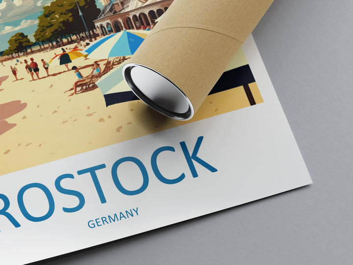 Rostock Travel Print Wall Art Rostock Wall Hanging Home Décor Rostock Gift Art Lovers Germany Art Lover Gift Rostock Art Travel Gift Rostock