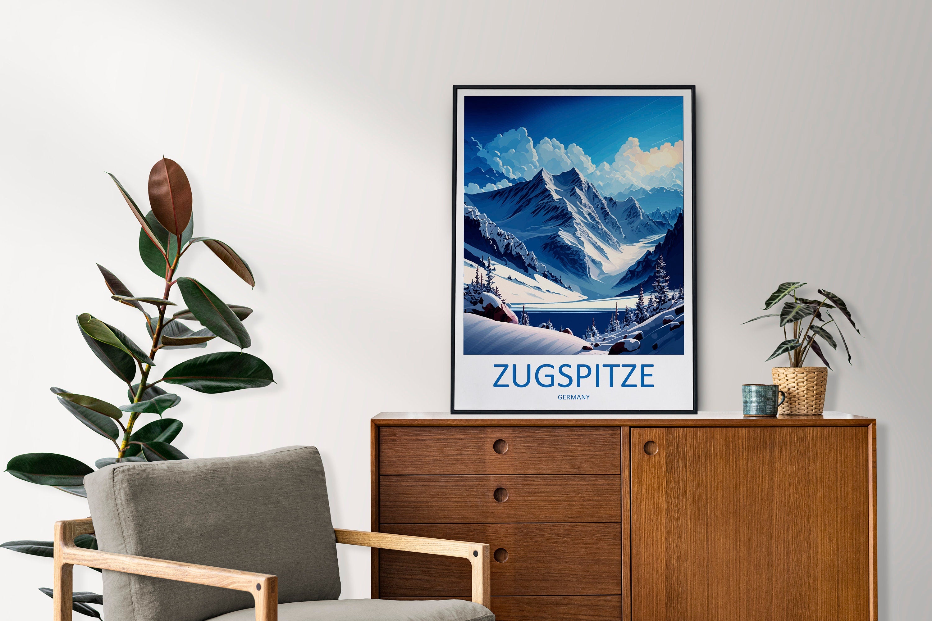 Zugspitze Travel Print