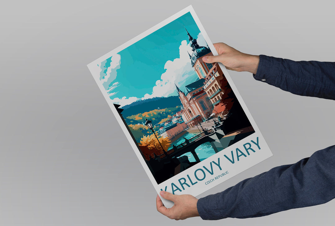 Karlovy Vary Travel Print Wall Art Karlovy Vary Wall Hanging Home Décor Karlovy Vary Gift Art Lovers Czech Republic Art Lover Gift Karlovy