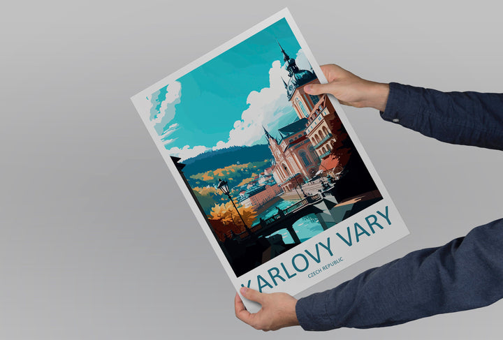 Karlovy Vary Travel Print Wall Art Karlovy Vary Wall Hanging Home Décor Karlovy Vary Gift Art Lovers Czech Republic Art Lover Gift Karlovy