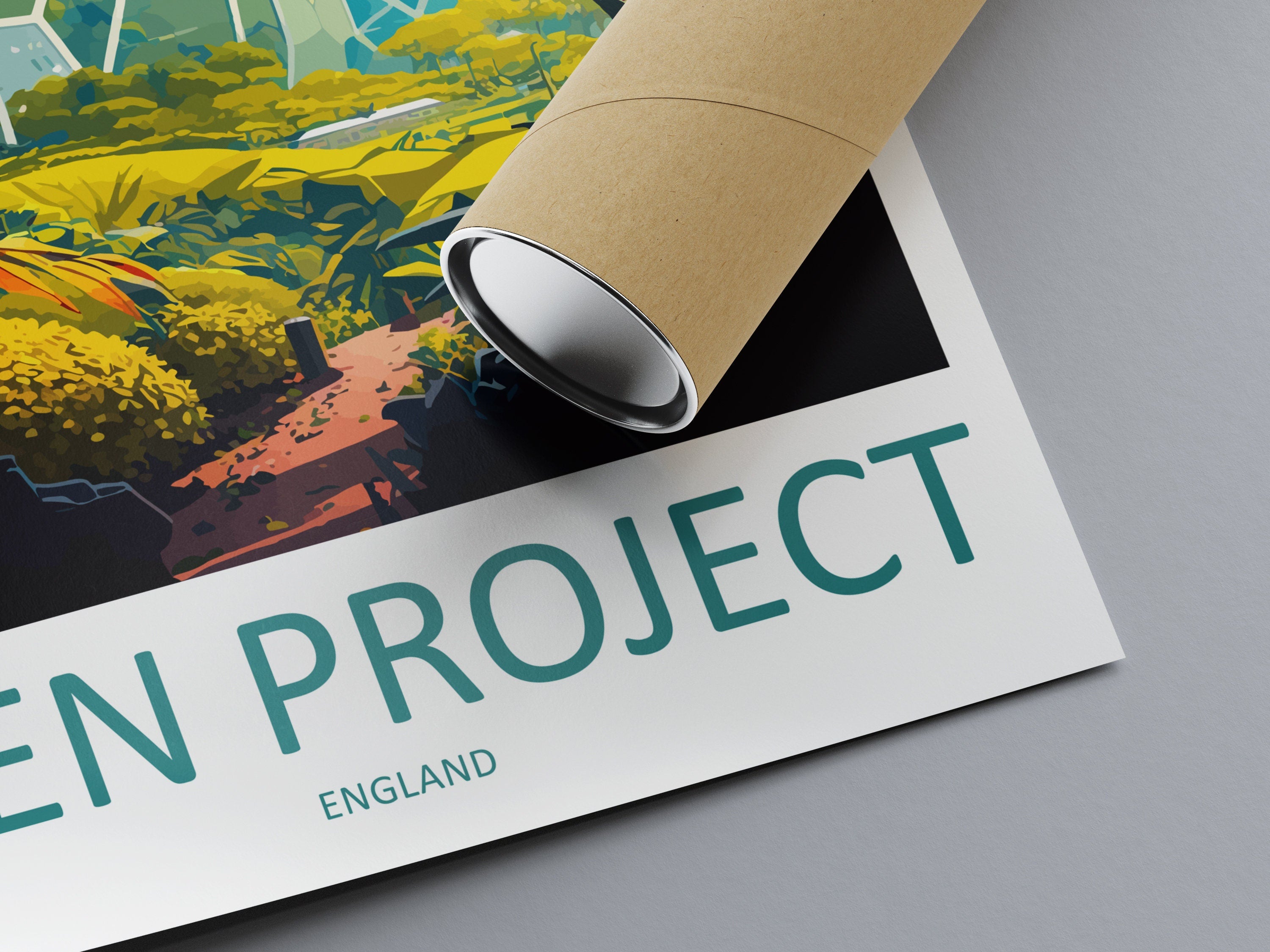 Eden Project Travel Print