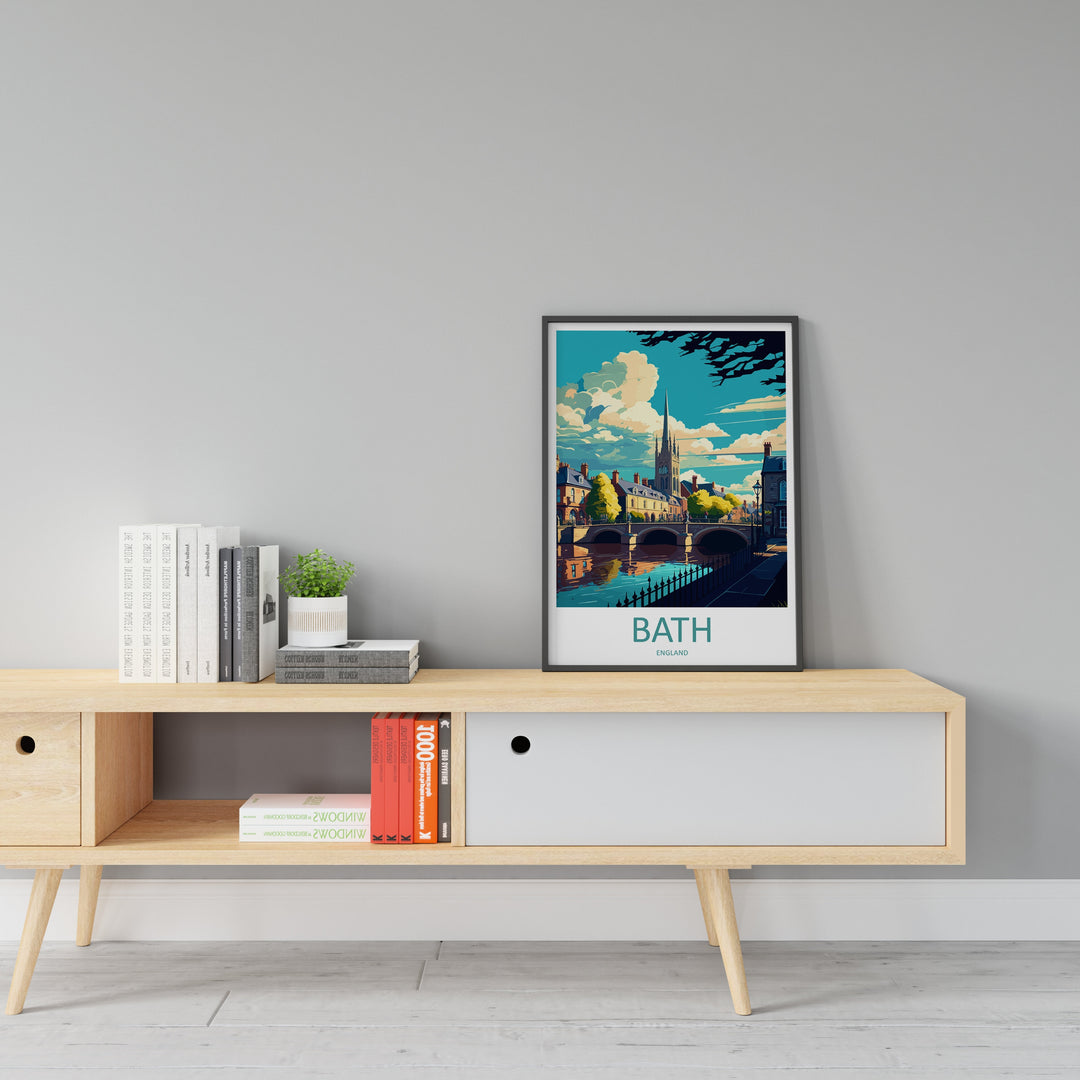 Bath Travel Print Wall Art Bath Wall Hanging Home Décor Bath Gift Art Lovers England Art Lover Gift Bath City England Travel Art Gift