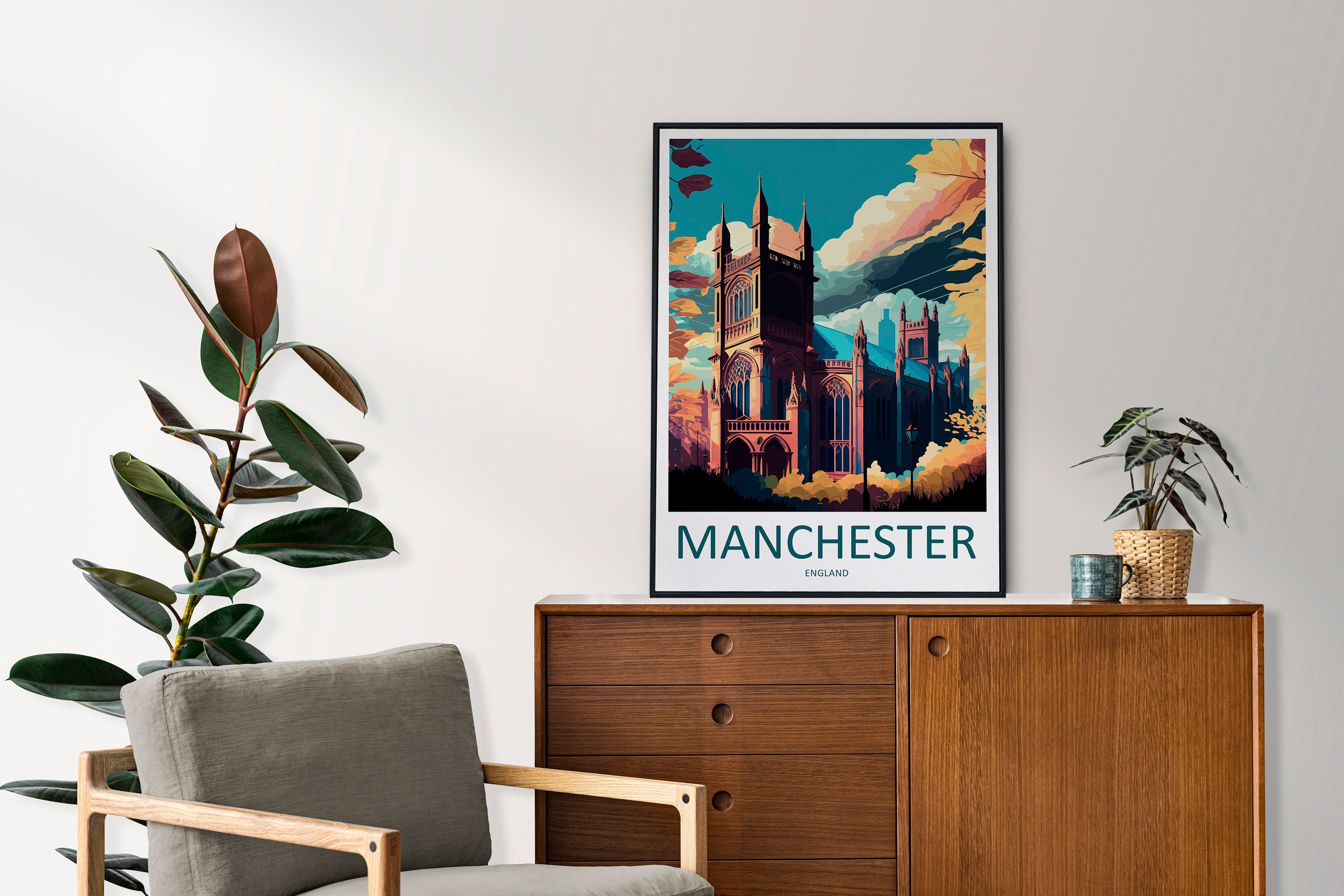 Manchester Travel Print