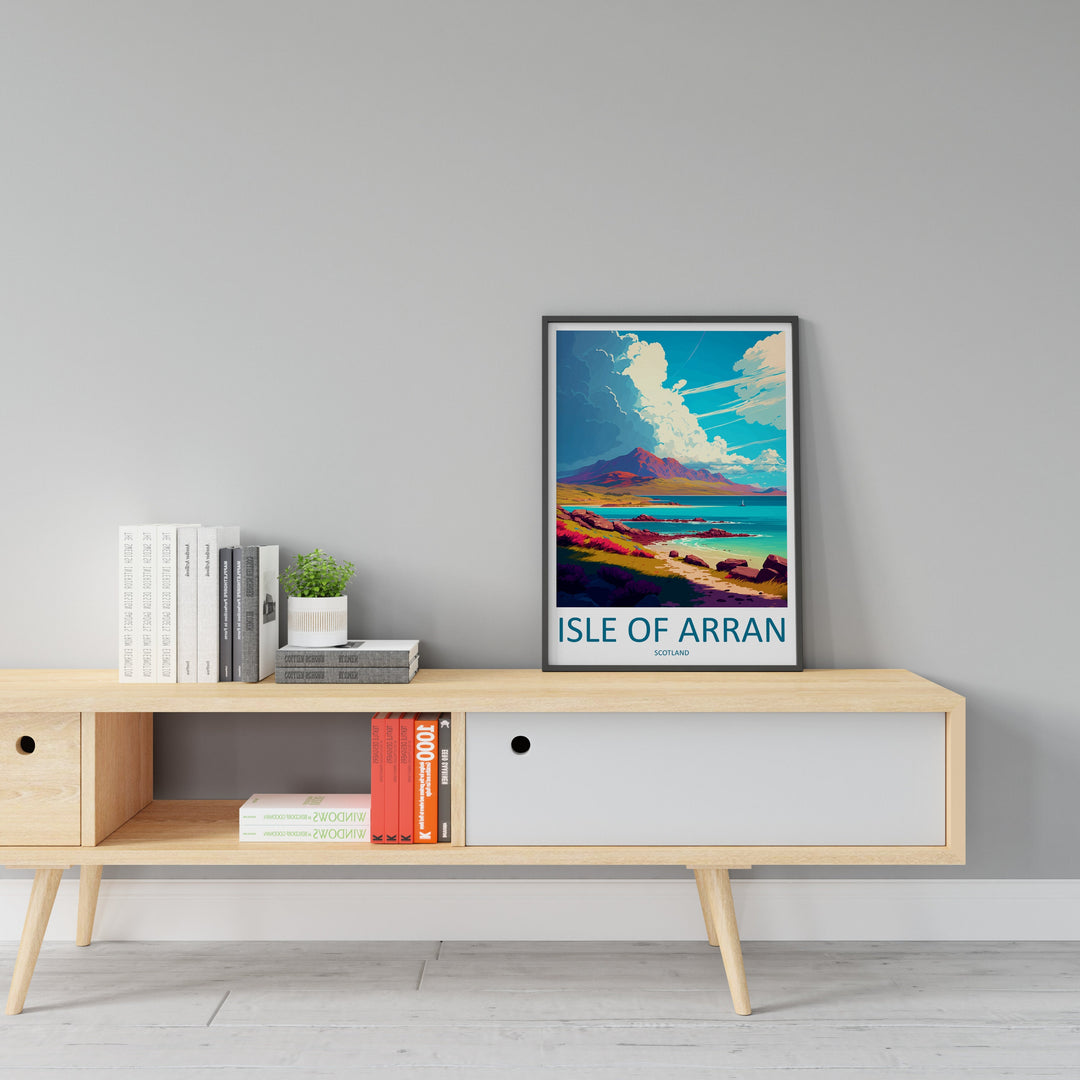 Isle Of Arran Travel Print Wall Art Isle Of Arran Wall Hanging Home Décor Isle Of Arran Gift Art Lovers Scotland Art Lover Gift Isle Poster