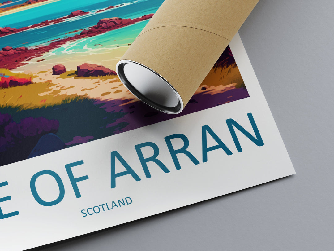 Isle Of Arran Travel Print Wall Art Isle Of Arran Wall Hanging Home Décor Isle Of Arran Gift Art Lovers Scotland Art Lover Gift Isle Poster