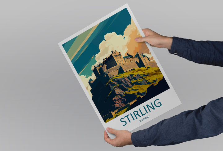 Stirling Travel Print Wall Art Stirling Wall Hanging Home Décor Stirling Gift Art Lovers Scotland Art Lover Gift Stirling Castle City Poster