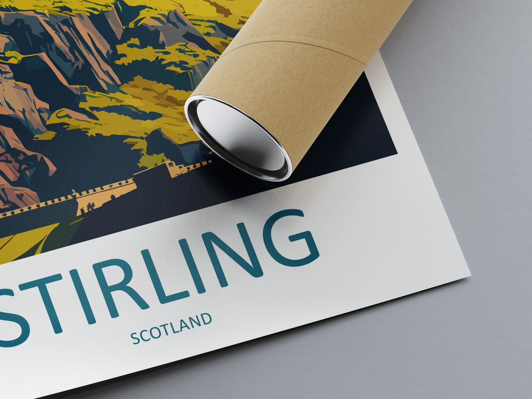 Stirling Travel Print Wall Art Stirling Wall Hanging Home Décor Stirling Gift Art Lovers Scotland Art Lover Gift Stirling Castle City Poster
