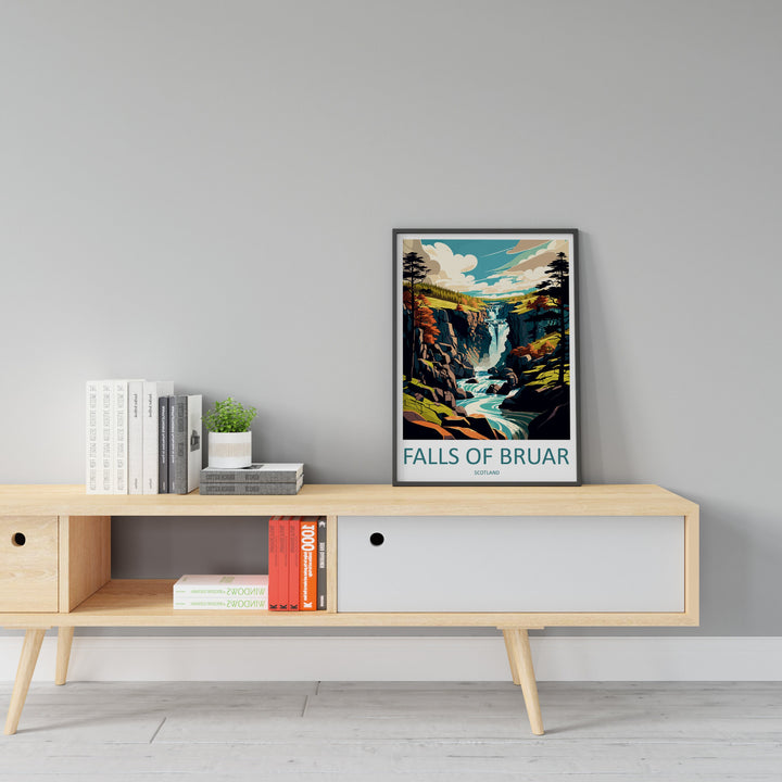 Falls Of Bruar Travel Print Wall Art Falls Of Bruar Wall Hanging Home Décor Falls Of Bruar Gift Art Lovers Scotland Art Lover Gift Bruar Art